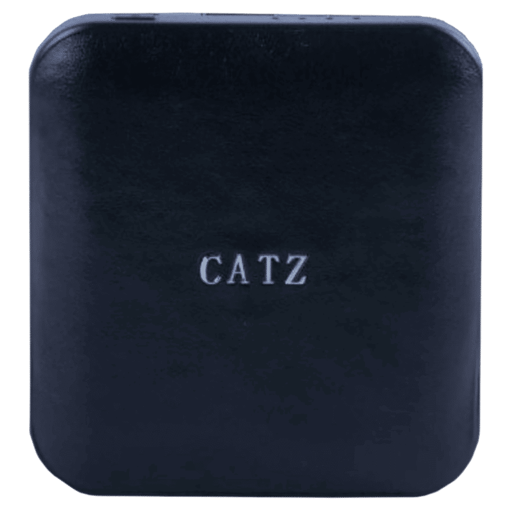 CATZ 10000 mAh 18W Power Bank (1 Micro USB & 2 Type A Ports, Leather Casing, Over Charge Protection, Black)_5