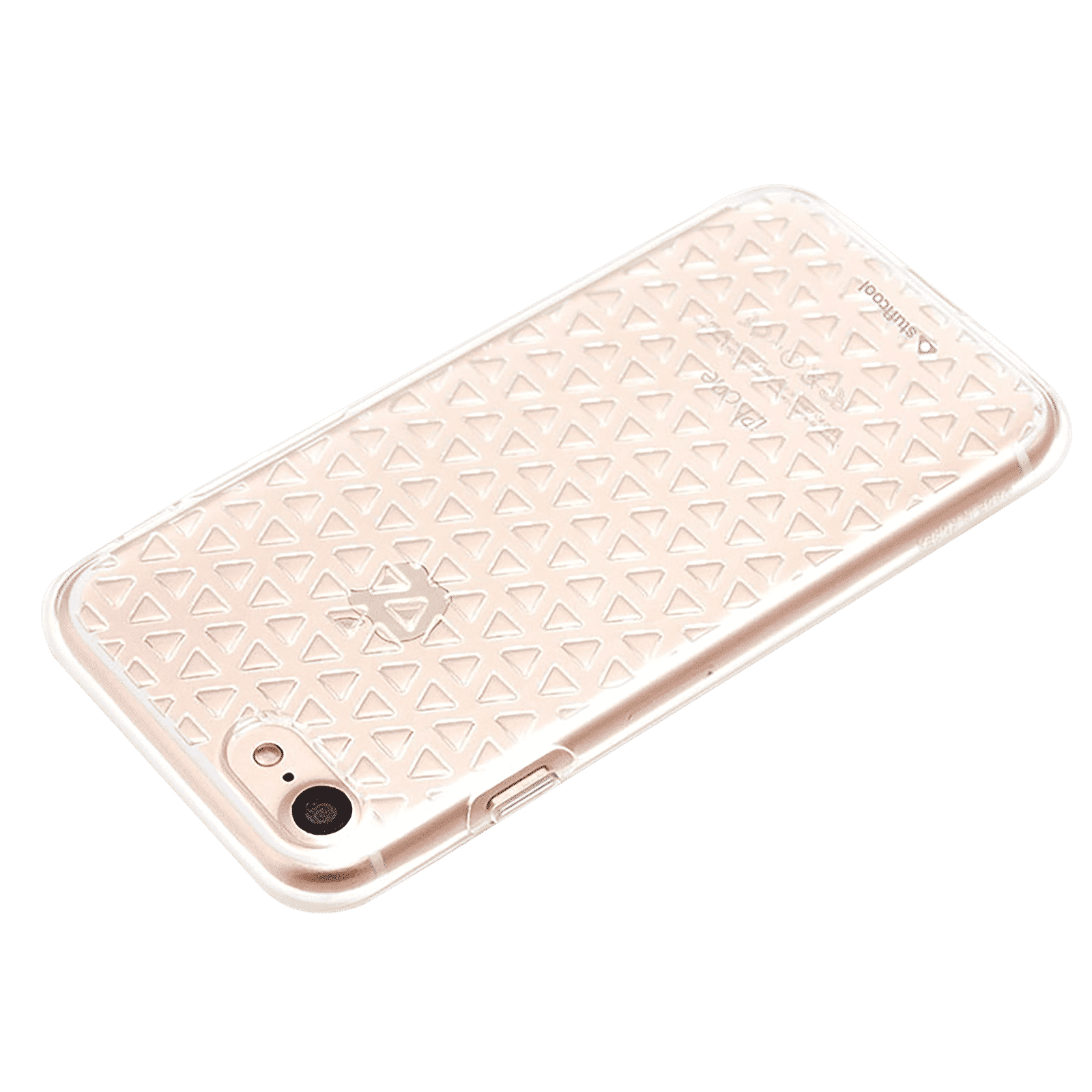 stuffcool Angle Soft TPU Back Cover for Apple iPhone 7, 8 (Unique 3D Design, Transparent)_3