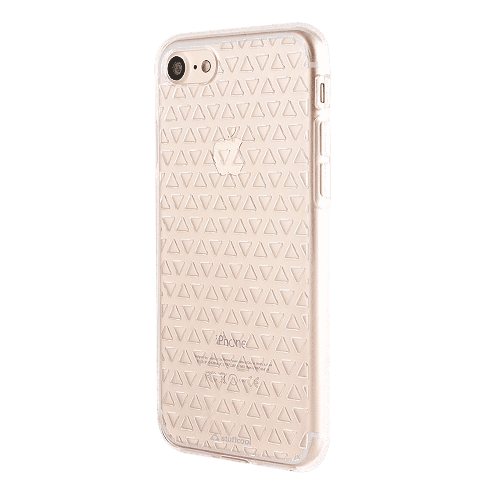 stuffcool Angle Soft TPU Back Cover for Apple iPhone 7, 8 (Unique 3D Design, Transparent)_4