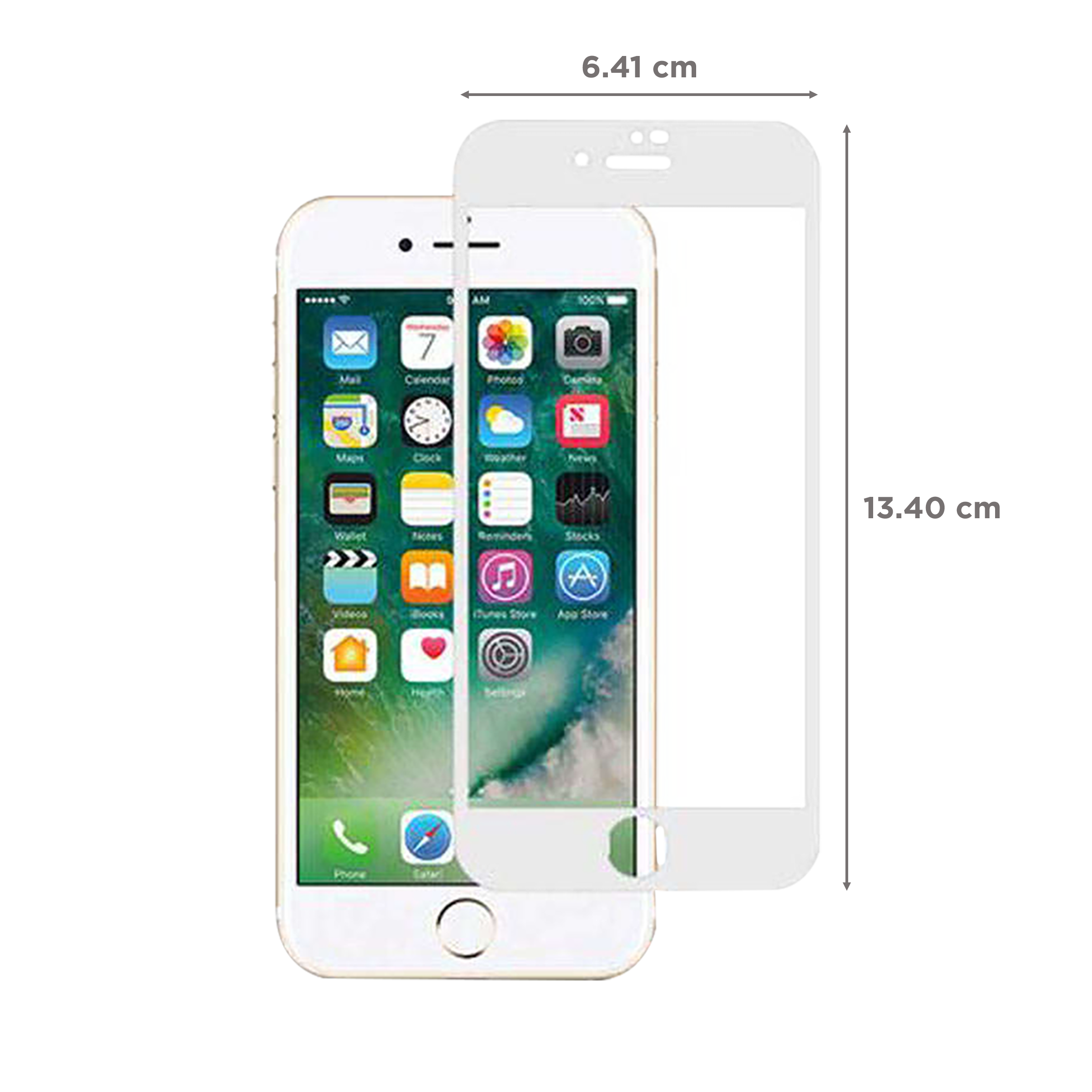 stuffcool MGGP3DIP8 3D Full Screen Tempered Glass for Apple iPhone 8 (Bubble Free Installation)_2