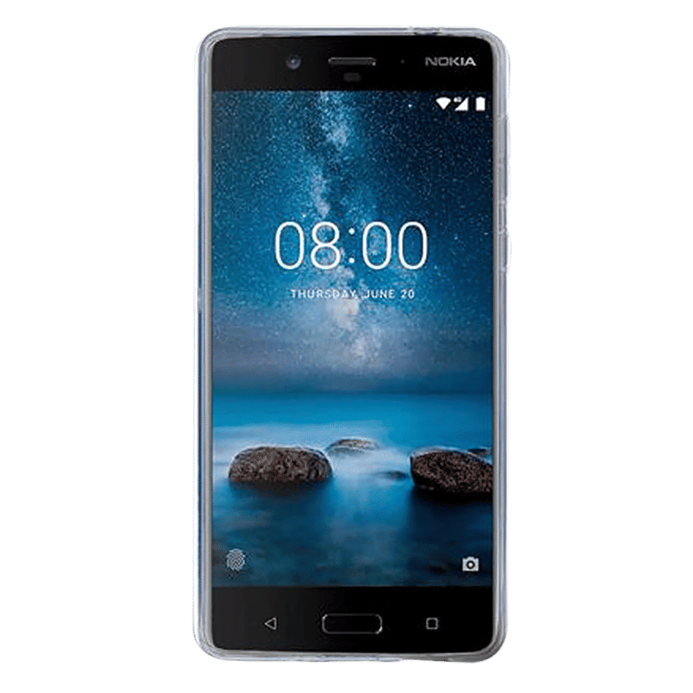 stuffcool PRNK8 Silicone Back Cover for Nokia 8 (Camera Protection, Transparent)_7