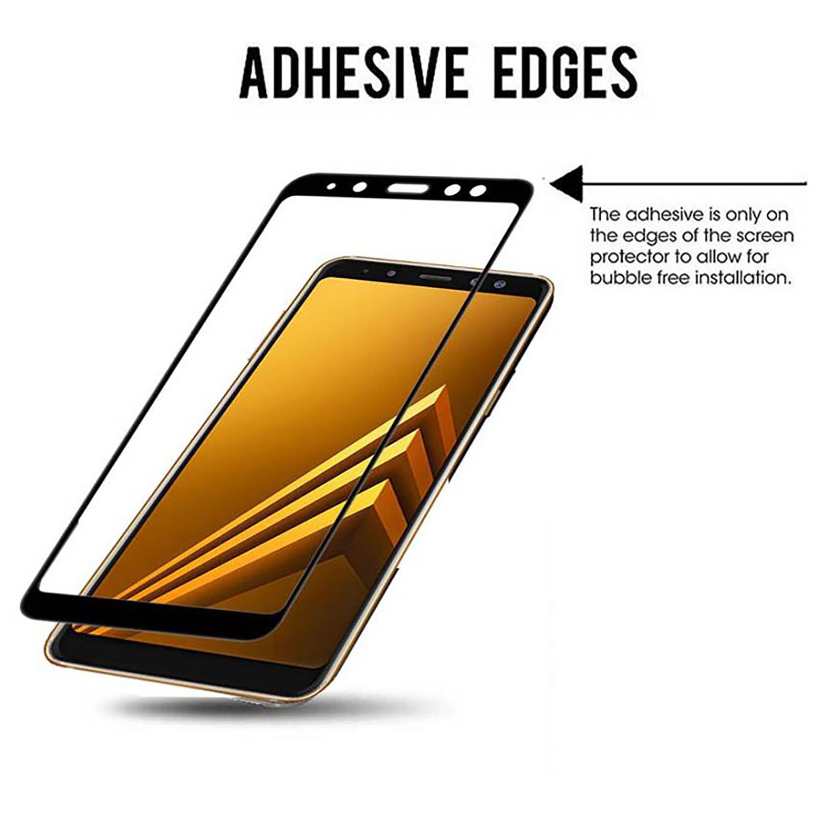 stuffcool Puretuff Tempered Glass for Samsung Galaxy A8 (Scratch Resistant Design)_5