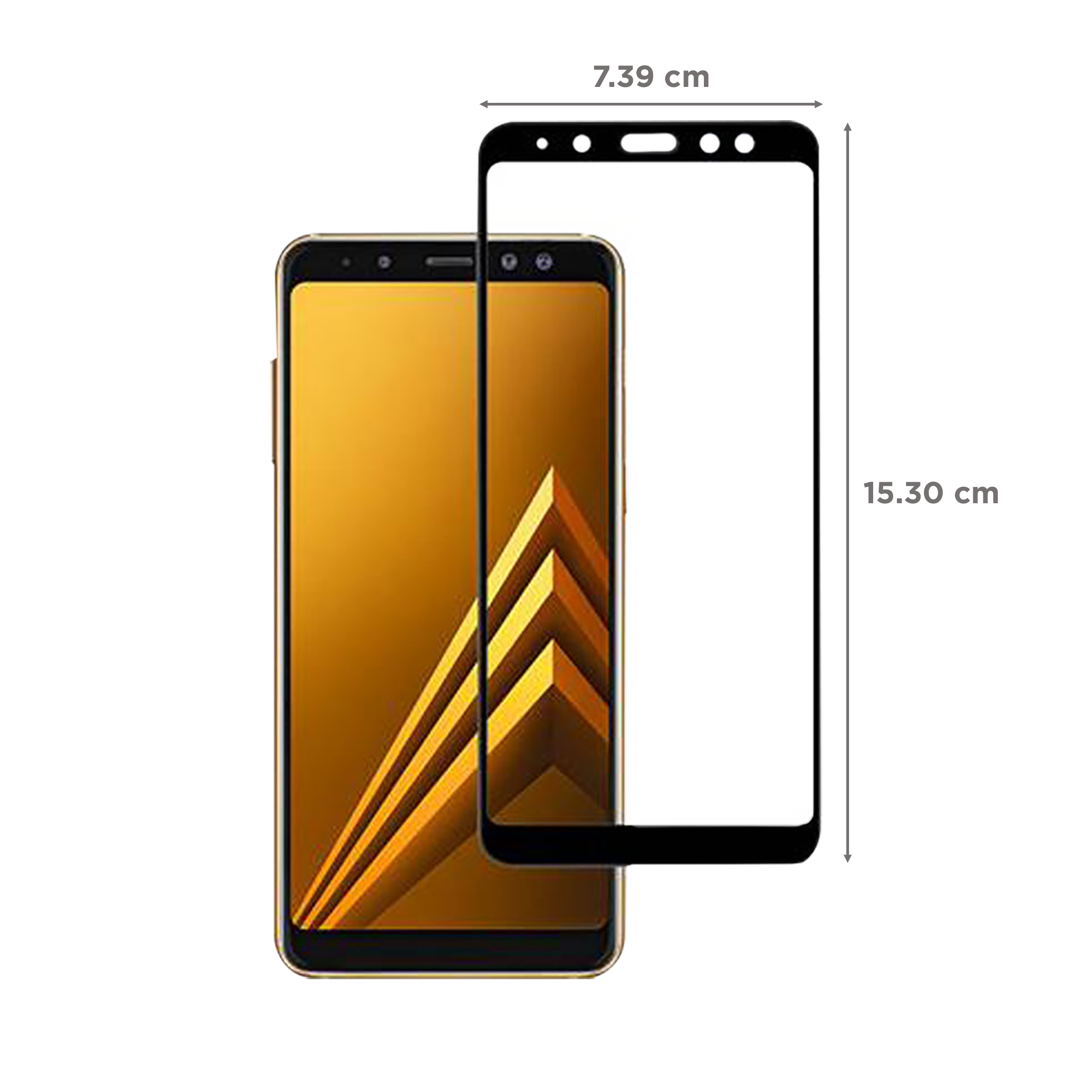 stuffcool MGGPSGA8P18 2.5D Tempered Glass for Samsung Galaxy A8 Plus 2018 (Scratch Resistant)_2