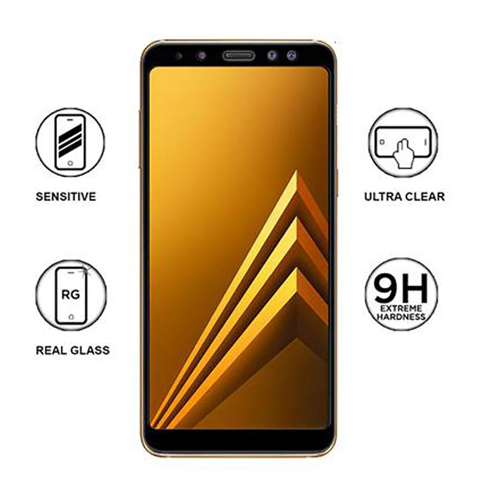 stuffcool MGGPSGA8P18 2.5D Tempered Glass for Samsung Galaxy A8 Plus 2018 (Scratch Resistant)_6