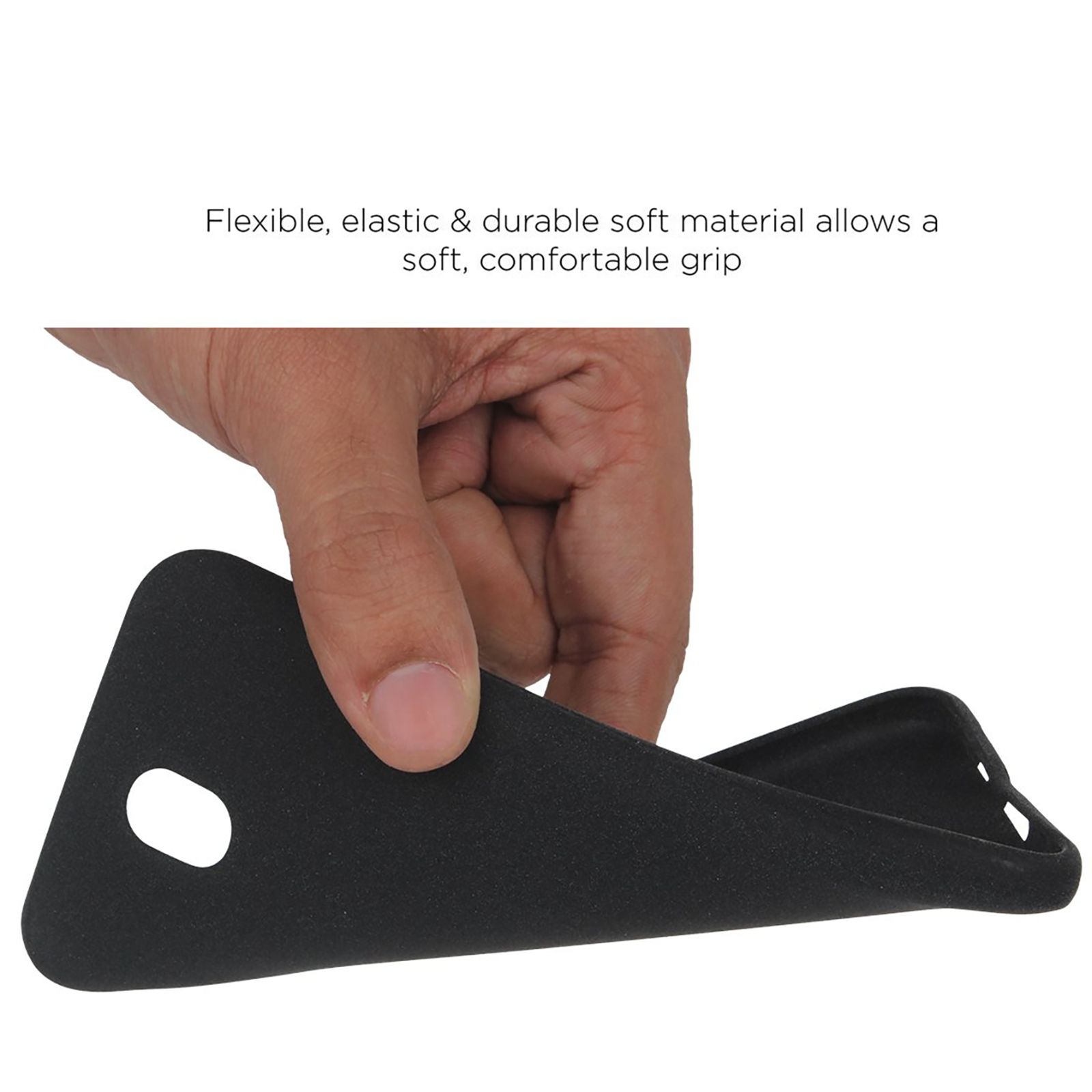 stuffcool Sable Sandy TPU Back Cover for Samsung Galaxy J7 Pro (Camera Protection, Black)_7