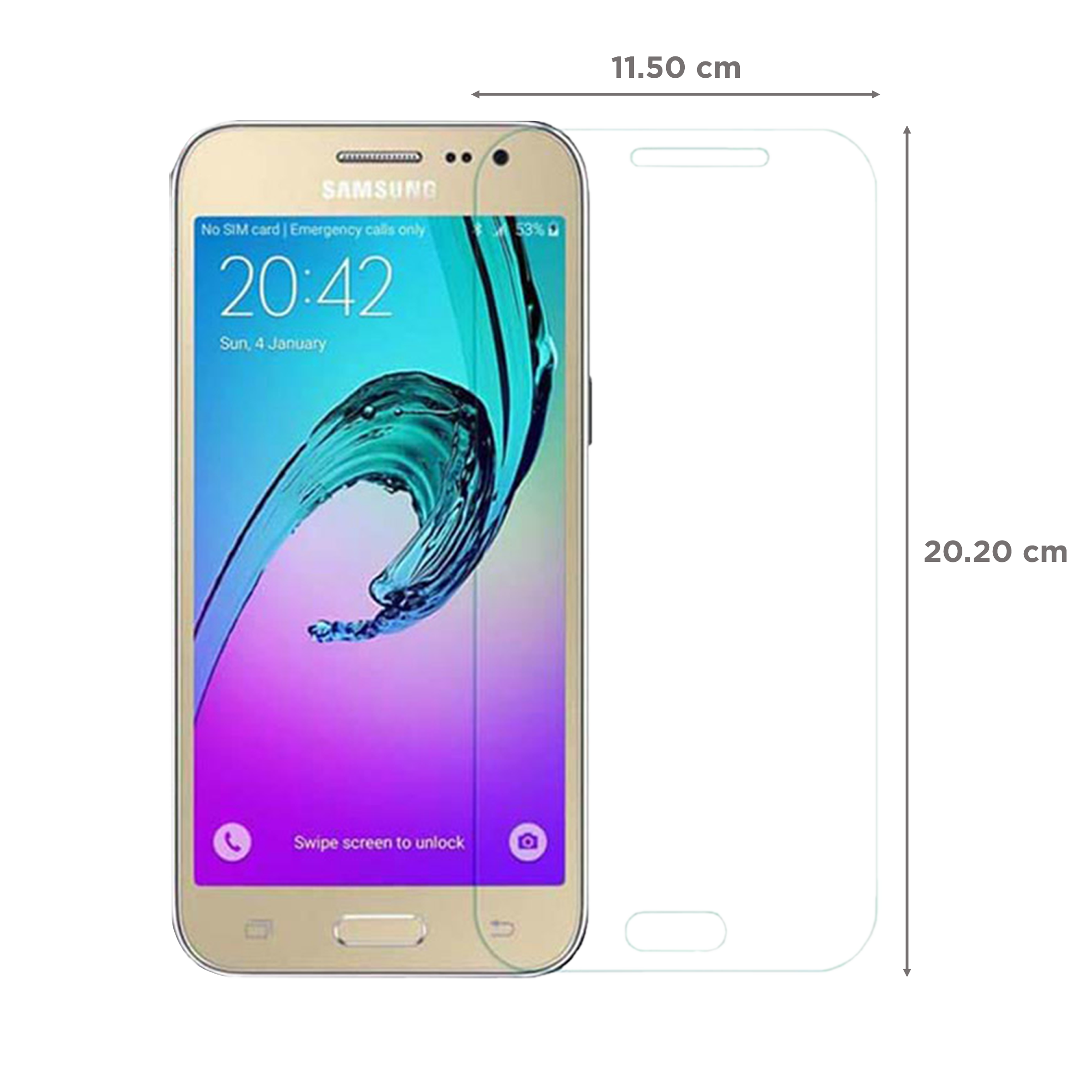 scratchgard Screen Protector for Samsung Galaxy J2 Pro (Fingerprint Resistant)_2