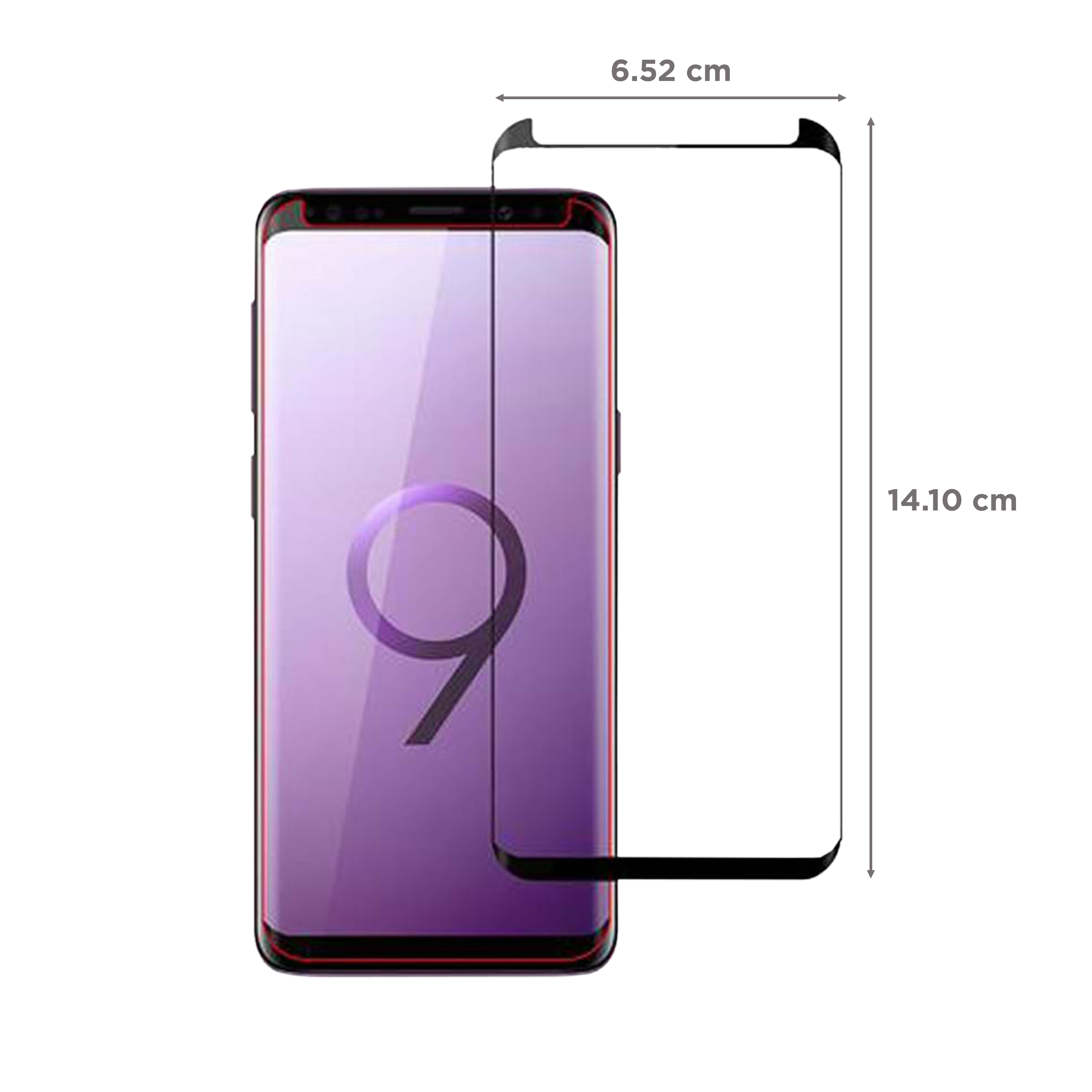 stuffcool Full Covarage 3D Tempered Glass for Samsung Galaxy S9 (Scratch Resistant)_2