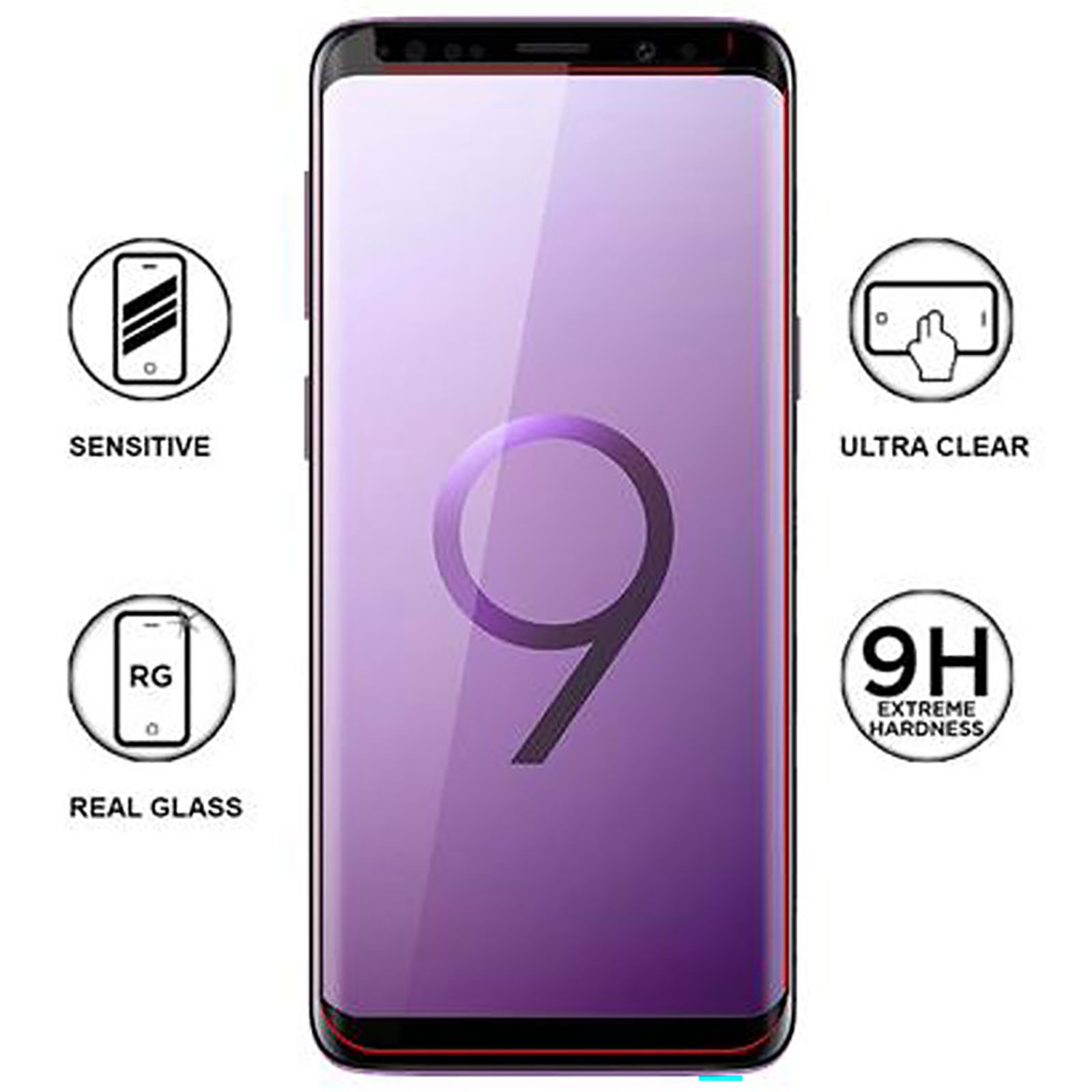 stuffcool Full Covarage 3D Tempered Glass for Samsung Galaxy S9 (Scratch Resistant)_6