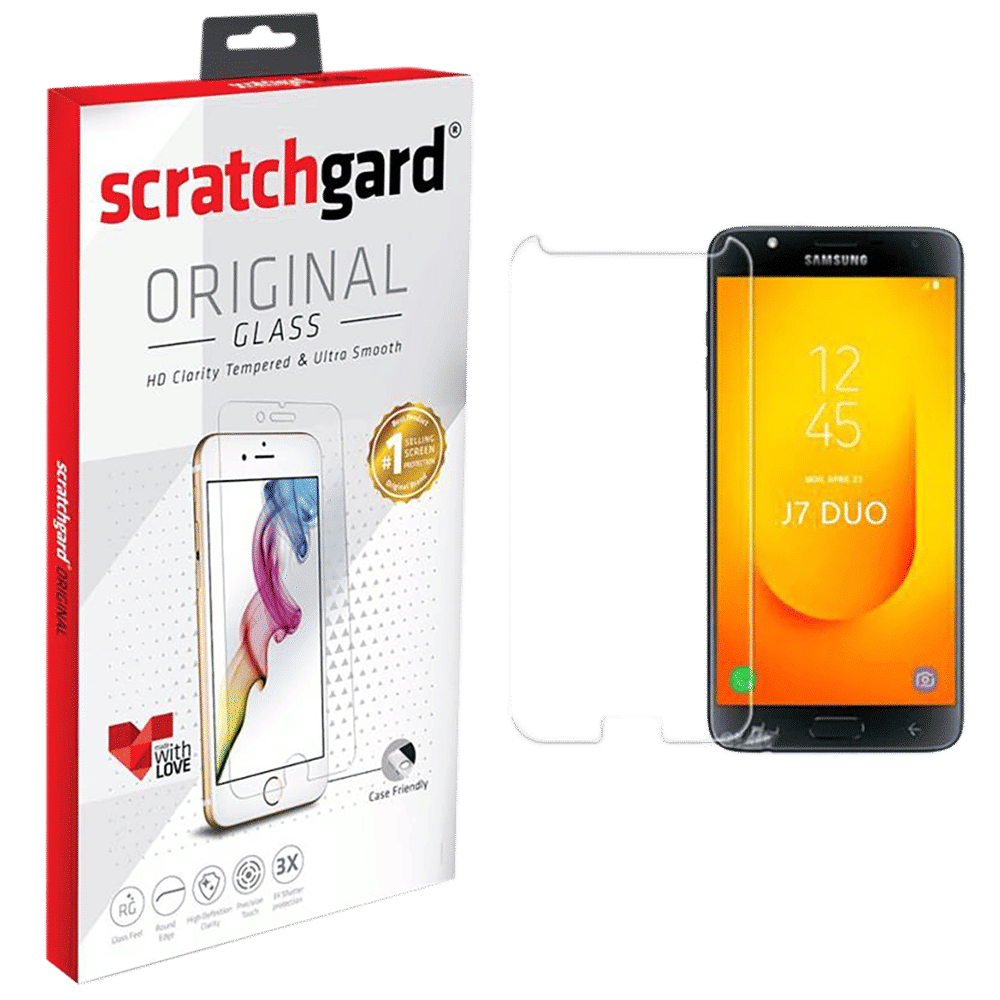 scratchgard TGS Tempered Glass for Samsung Galaxy J7 Duo (Full Touch Sensitivity)_1