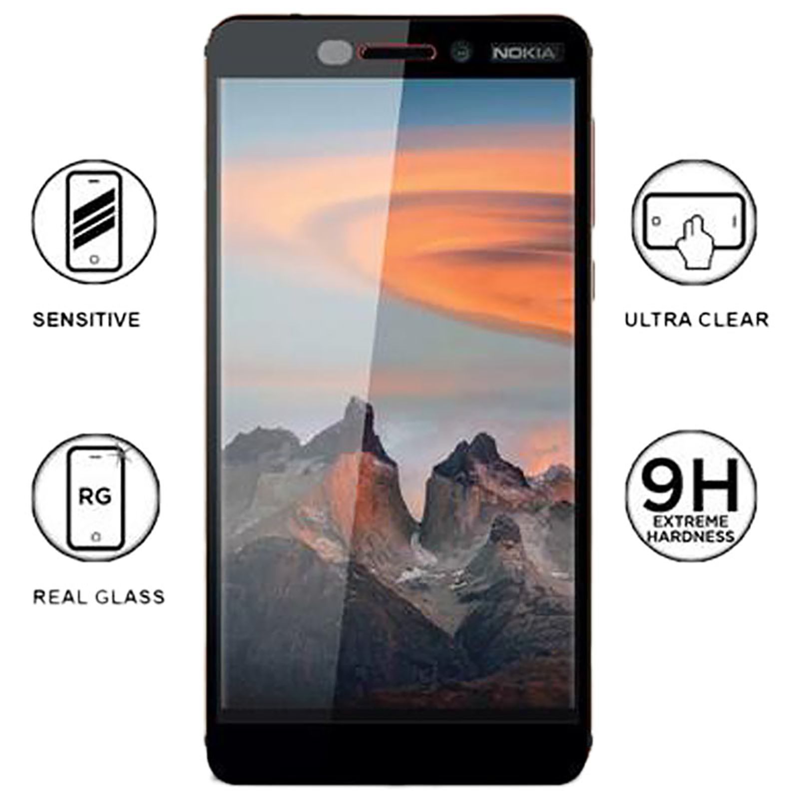 stuffcool Mighty 2.5D Tempered Glass for Nokia 6.1 (9H Hardness)_6