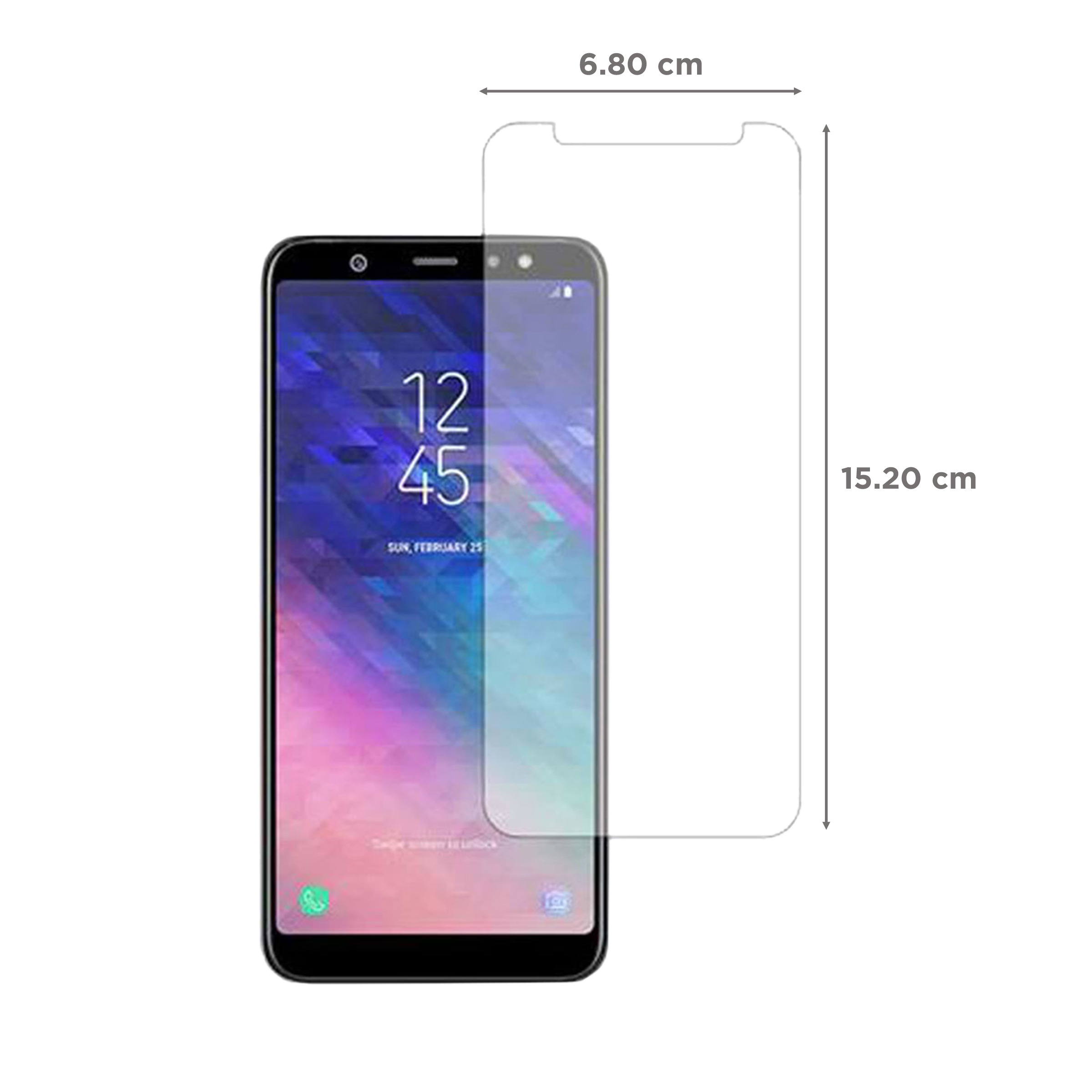 stuffcool Mighty Tempered Glass for Samsung Galaxy A6 (9H Hardness)_2