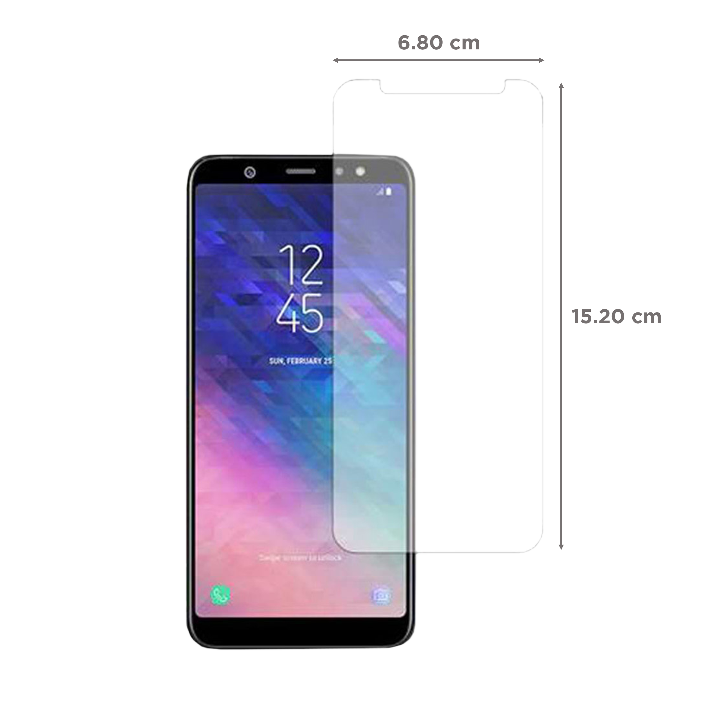 stuffcool Mighty Tempered Glass for Samsung Galaxy A6 Plus (9H Hardness)_2