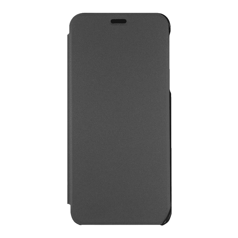 SAMSUNG Polycarbonate & Polyurethane Flip Cover for SAMSUNG Galaxy J6 (Anti Slip Grip, Black)_1