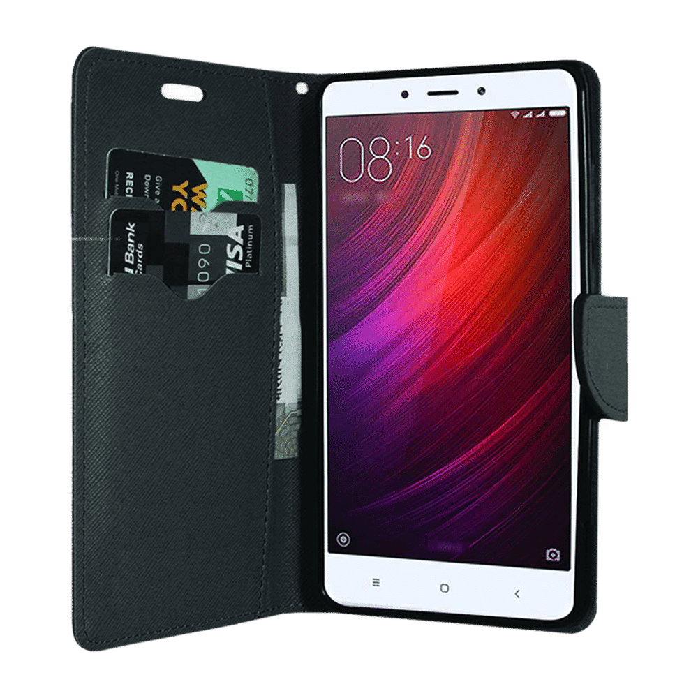 SAMSUNG Polycarbonate & Polyurethane Flip Cover for SAMSUNG Galaxy J6 (Anti Slip Grip, Black)_4