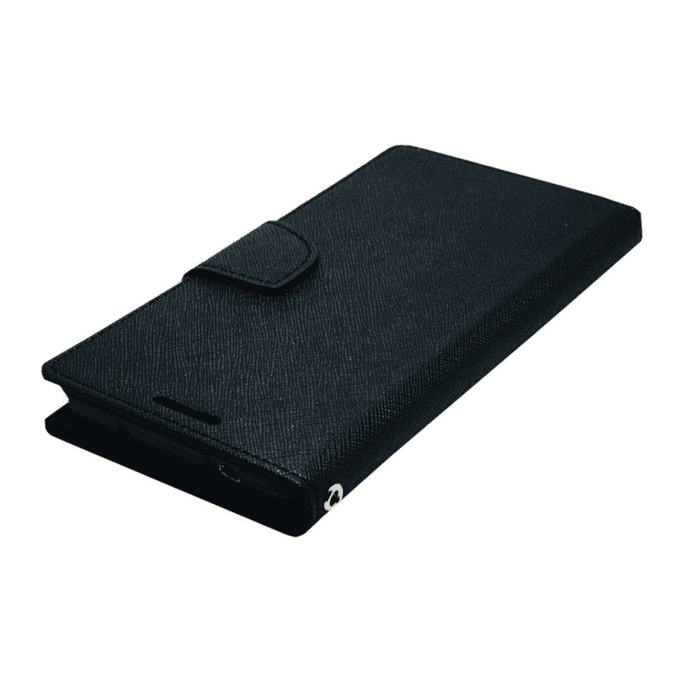 SAMSUNG Polycarbonate & Polyurethane Flip Cover for SAMSUNG Galaxy J6 (Anti Slip Grip, Black)_6