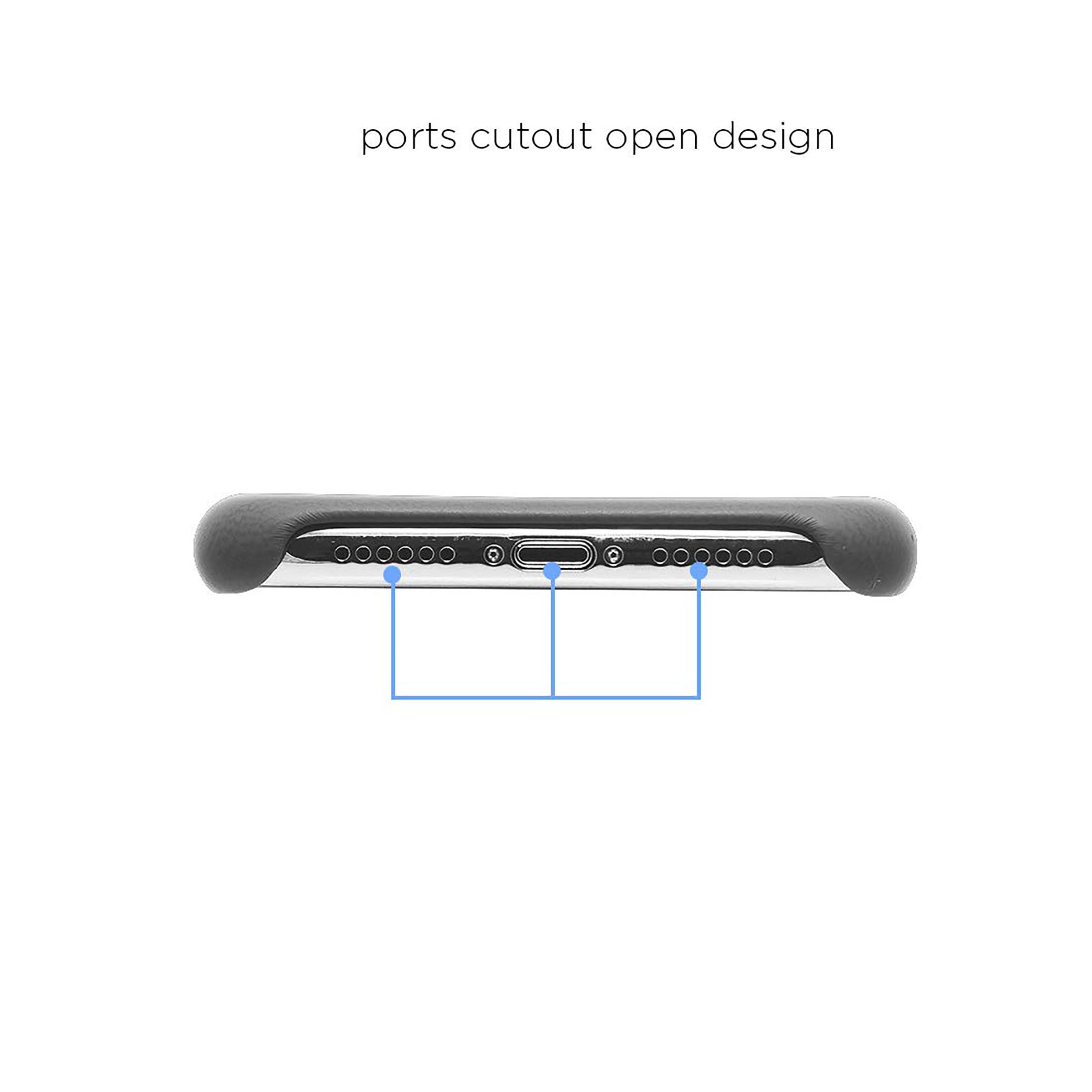 stuffcool Joli Faux Leather Back Cover for Apple iPhone XS Max (Wireless Charging Compatible, Grey)_8