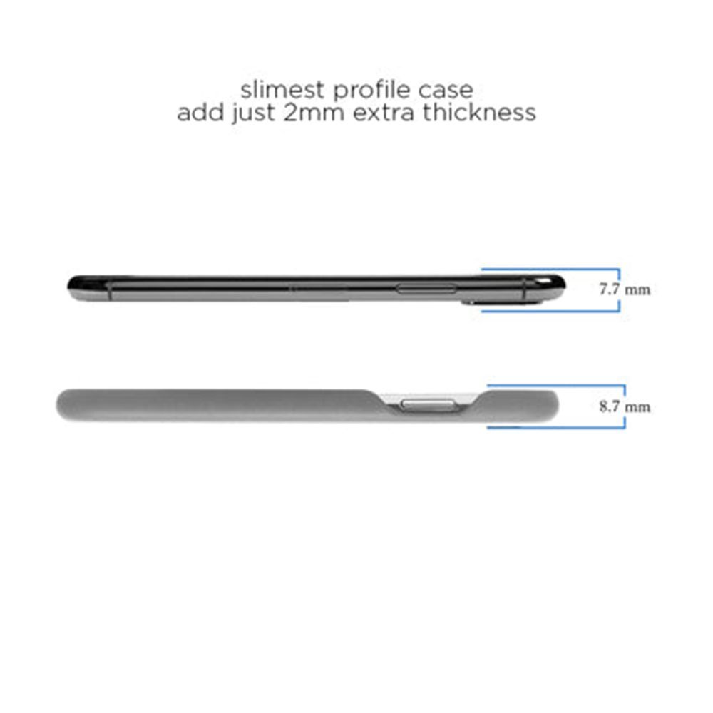 stuffcool Joli Faux Leather Back Cover for Apple iPhone XS Max (Wireless Charging Compatible, Grey)_4