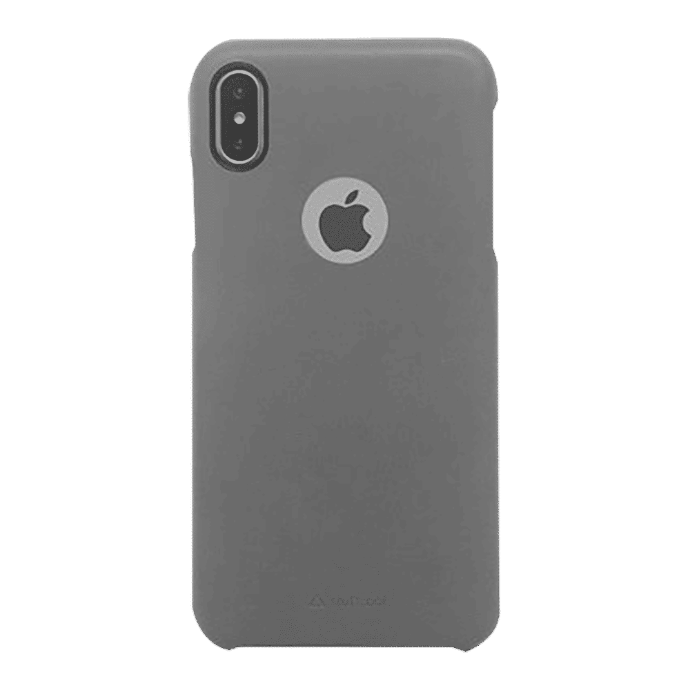 stuffcool Joli Faux Leather Back Cover for Apple iPhone XS Max (Wireless Charging Compatible, Grey)_6