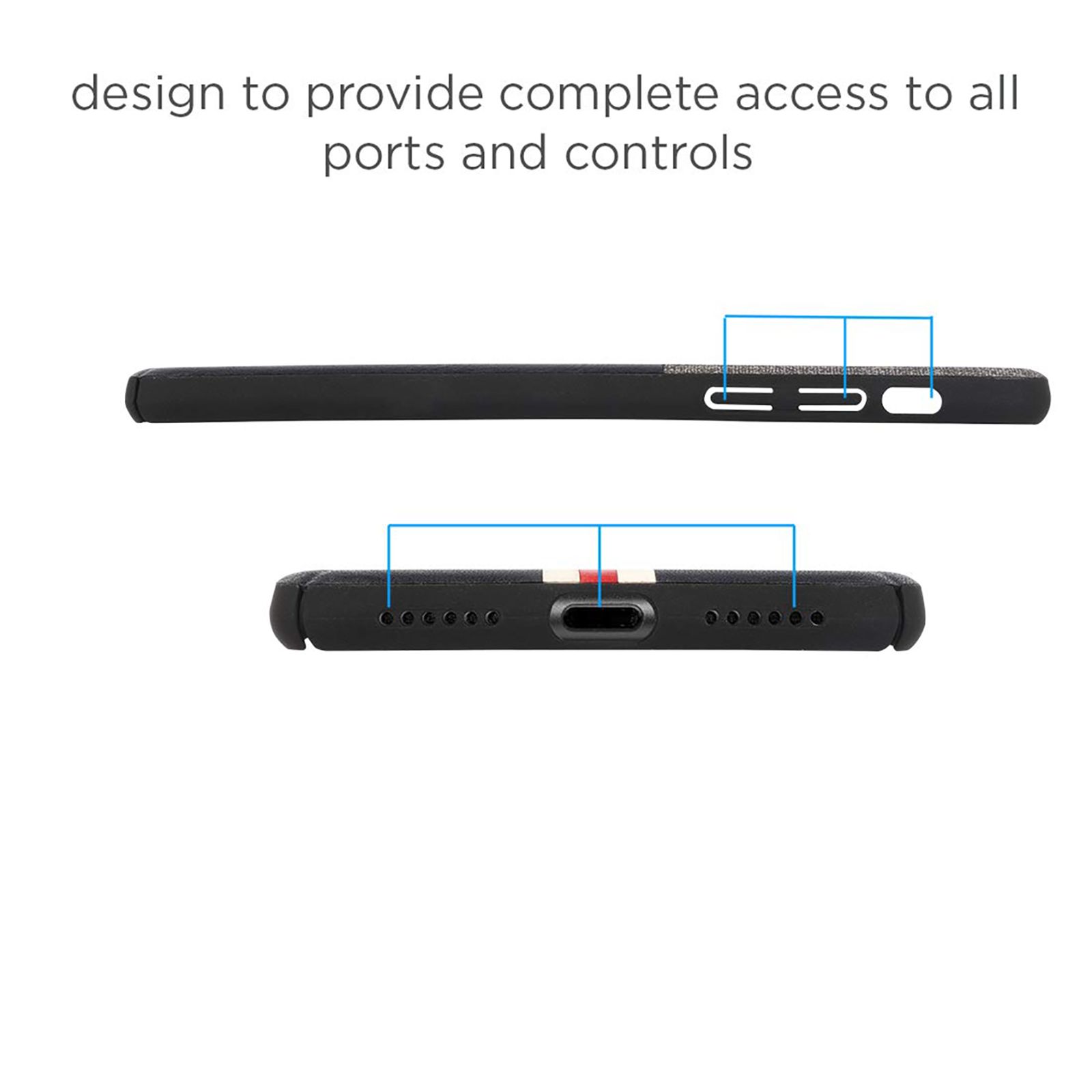 stuffcool Eto Sport PU Leather Back Cover for Apple iPhone XS Max (Camera Protection, Black and Grey)_8