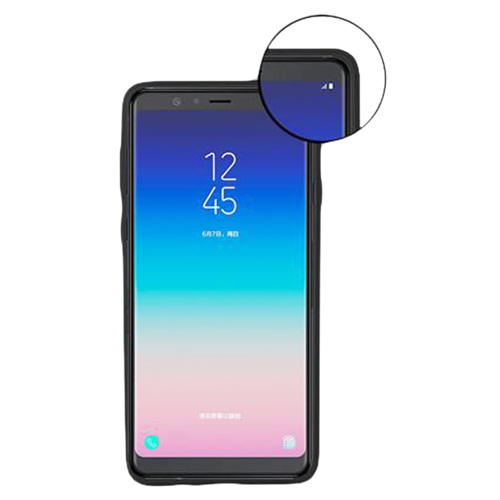 stuffcool Armour Soft TPU Back Case for SAMSUNG Galaxy A8 Star (Raised Lip to Protect Screen, Black)_4