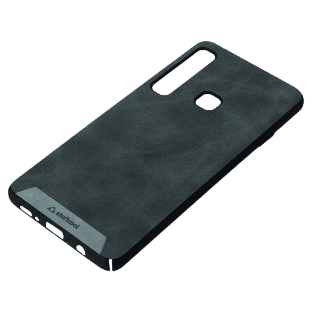 stuffcool Rego PU Leather Back Cover for Samsung Galaxy A9 2018 (Camera Protection, Black)_7