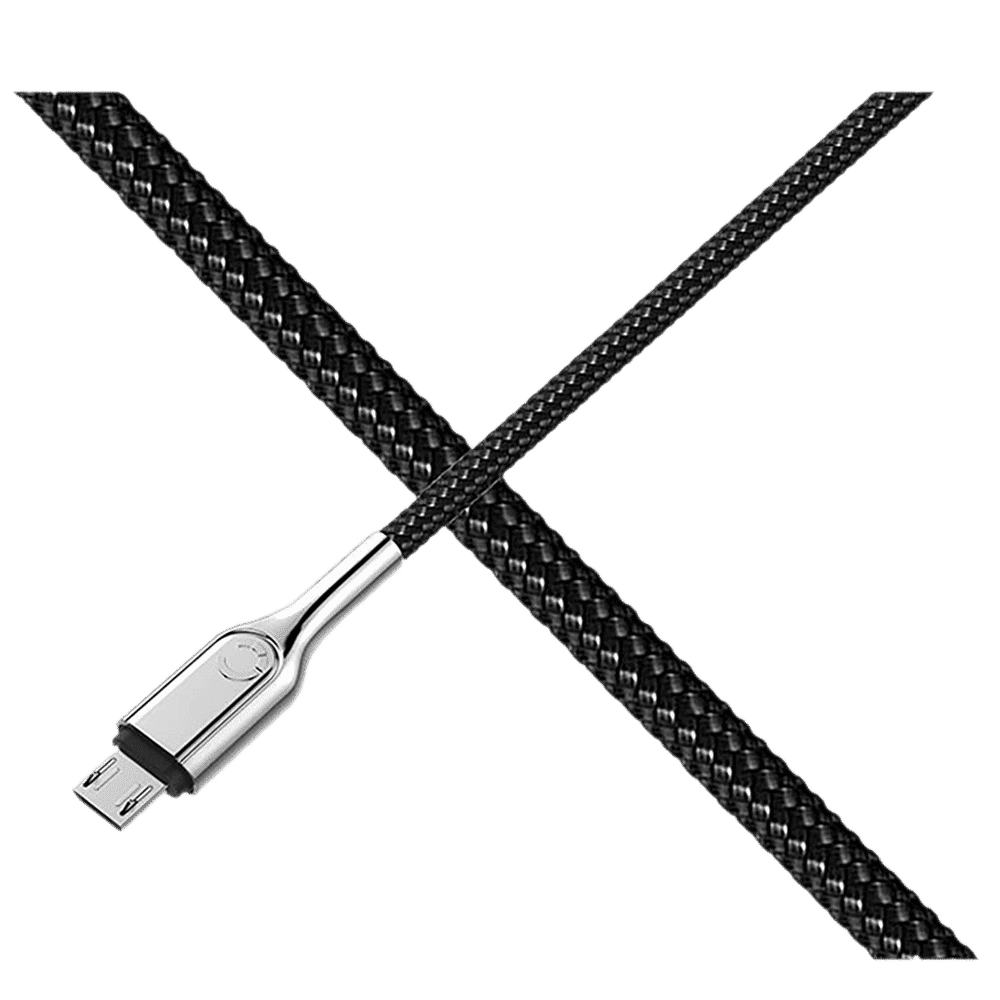 CYGNETT Armoured Type A to Micro USB 6.5 Feet (2M) Cable (Double Braided Nylon, Black)_12