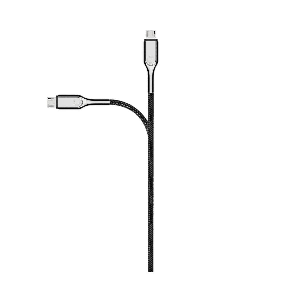 CYGNETT Armoured Type A to Micro USB 6.5 Feet (2M) Cable (Double Braided Nylon, Black)_6