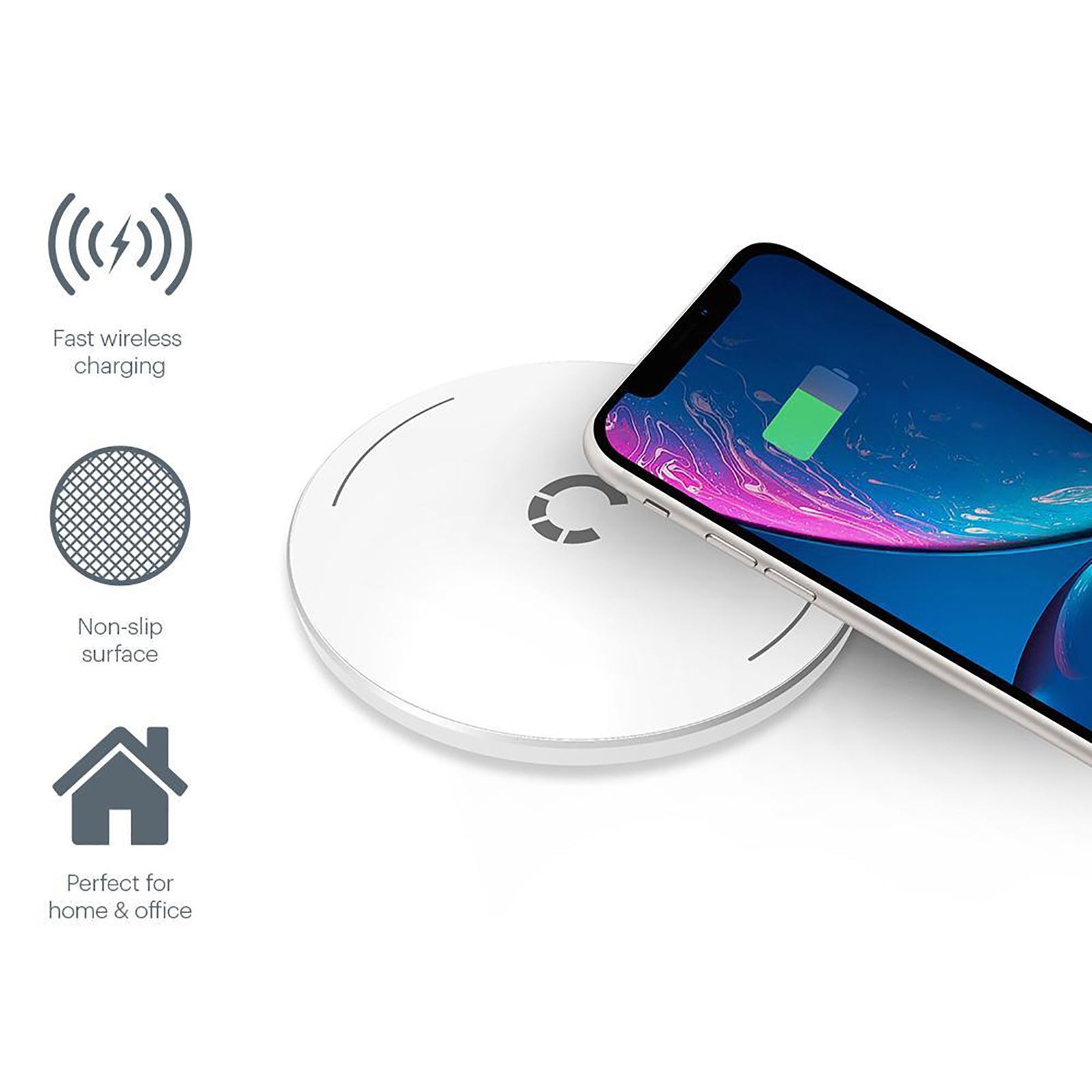 CYGNETT PowerBase 10W Wireless Charger for iPhone X, 8, 8 Plus/ Samsung Galaxy (Compact & Sleek Design, White) CYGNETT PowerBase 10W Wireless Charger for iPhone X, 8, 8 Plus/ Samsung Galaxy (Compact & Sleek Design, White)_6