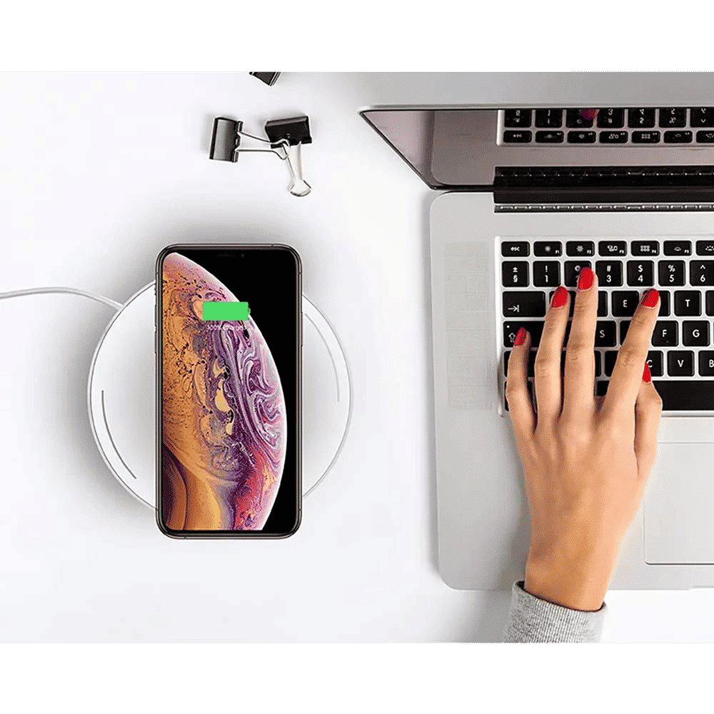 CYGNETT PowerBase 10W Wireless Charger for iPhone X, 8, 8 Plus/ Samsung Galaxy (Compact & Sleek Design, White) CYGNETT PowerBase 10W Wireless Charger for iPhone X, 8, 8 Plus/ Samsung Galaxy (Compact & Sleek Design, White)_2