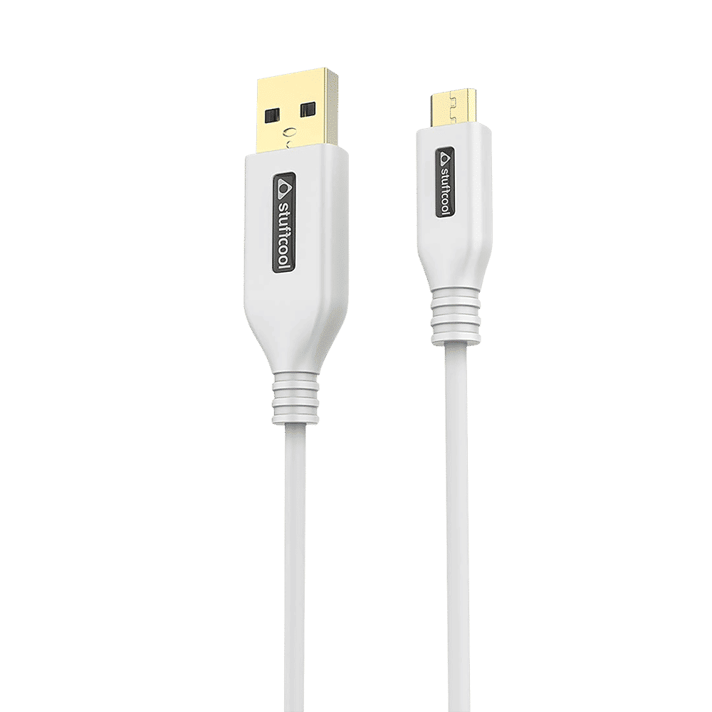stuffcool Rapido Type A to Micro USB 4.9 Feet (1.5M) Cable (Sleek Design, White)_4
