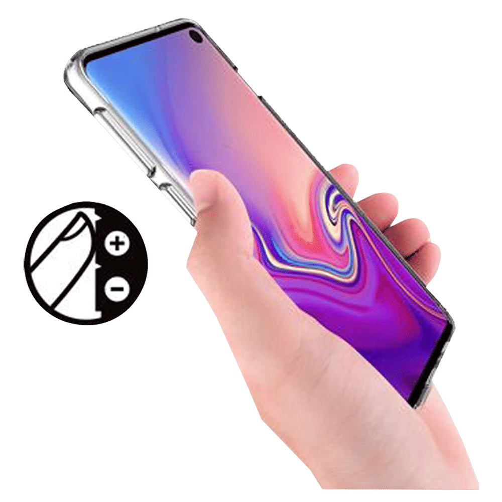 stuffcool Ice Hard Plastic Back Cover for Samsung Galaxy S10e (Raised Lip Protection, Transparent)_6