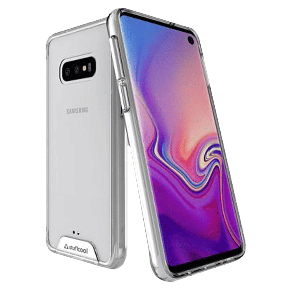 stuffcool Ice Hard Plastic Back Cover for Samsung Galaxy S10e (Raised Lip Protection, Transparent)_7