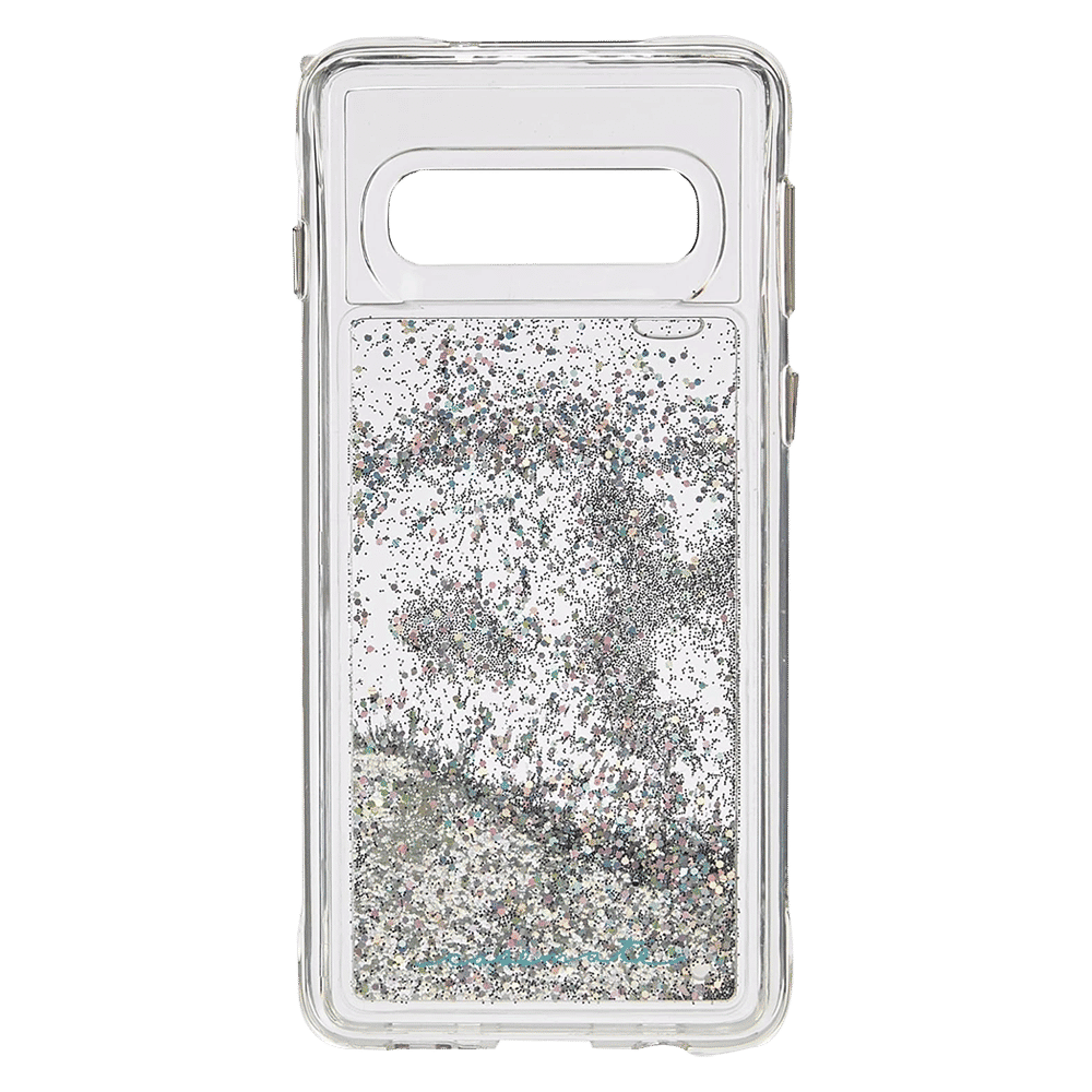 Case-Mate Waterfall Glitter Polycarbonate Back Cover for Samsung Galaxy S10 (Drop Protection, Iridescent Diamond)_3