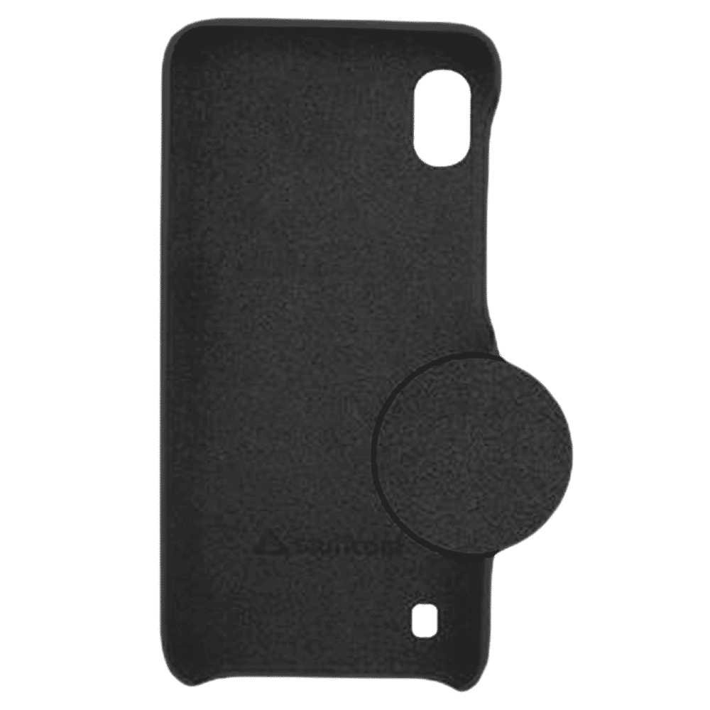 stuffcool Uni PU Leather Back Cover for Samsung Galaxy A10 (Camera Protection, Black)_6