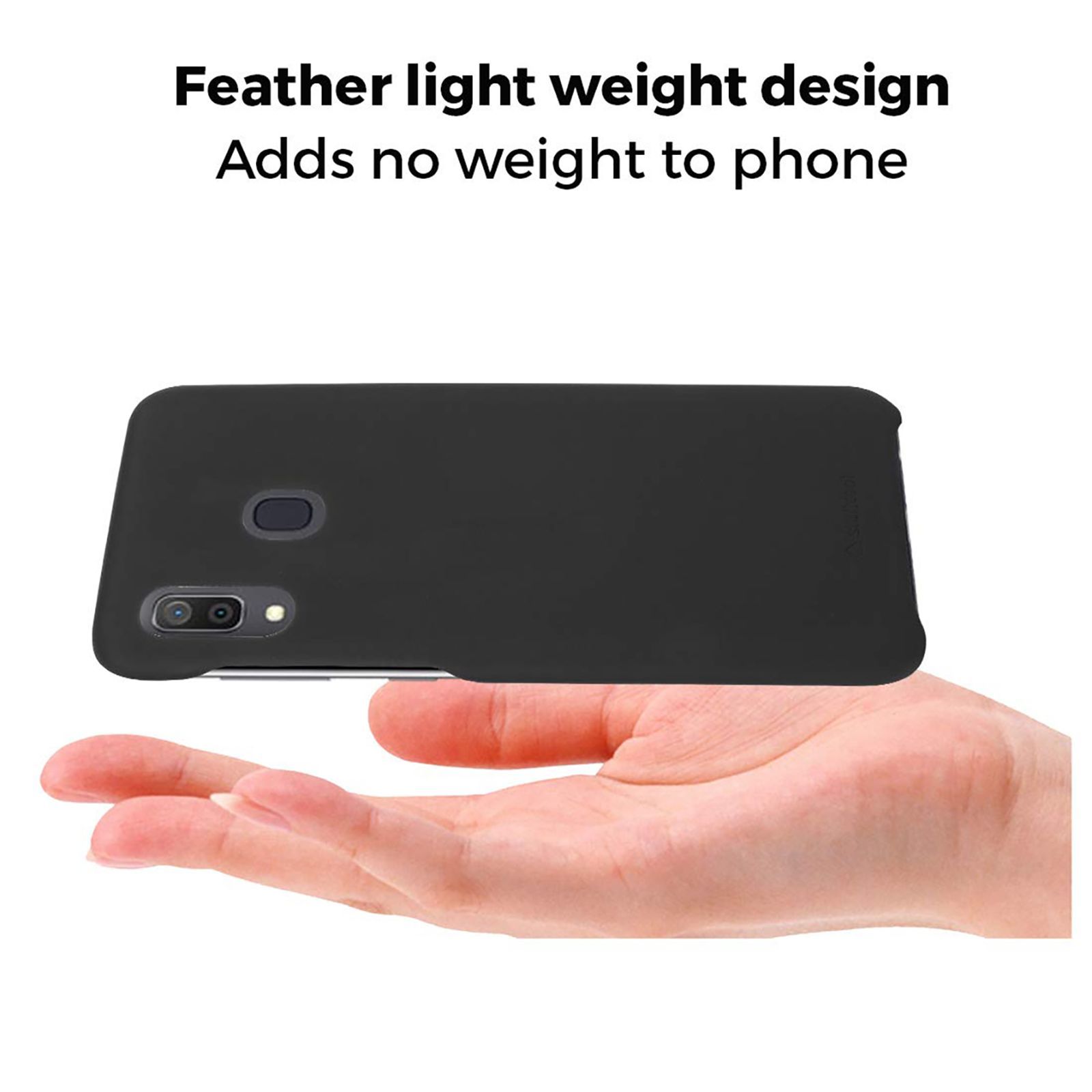 stuffcool Uni PU Leather Back Cover for Samsung Galaxy A30 (Camera Protection, Black)_11