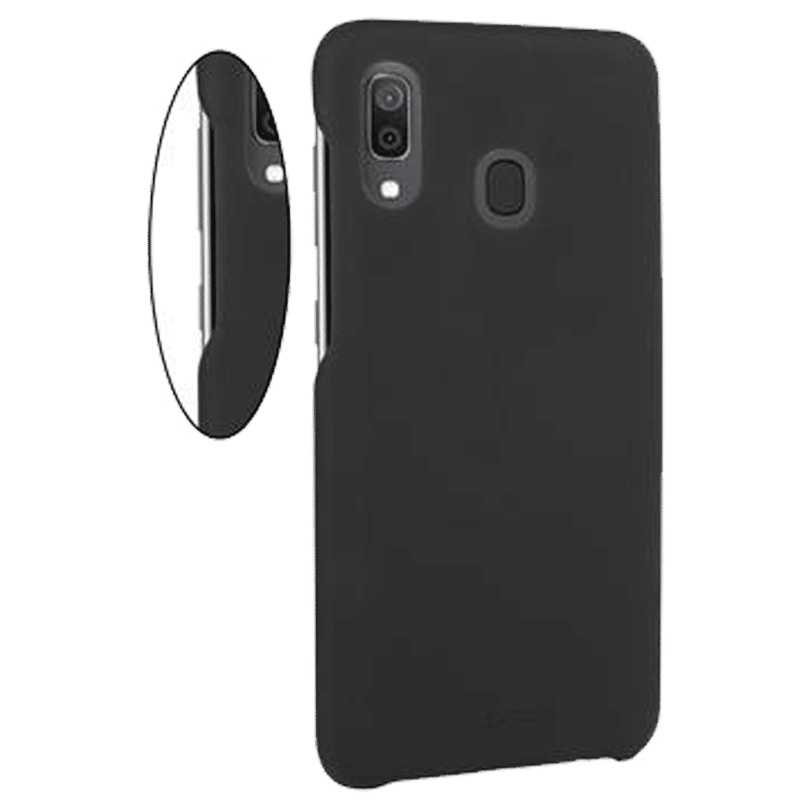 stuffcool Uni PU Leather Back Cover for Samsung Galaxy A30 (Camera Protection, Black)_7