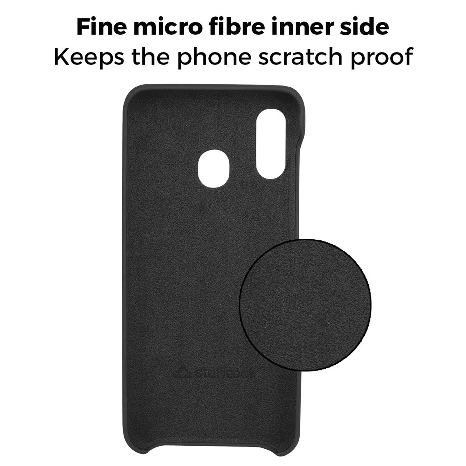 stuffcool Uni PU Leather Back Cover for Samsung Galaxy A30 (Camera Protection, Black)_10