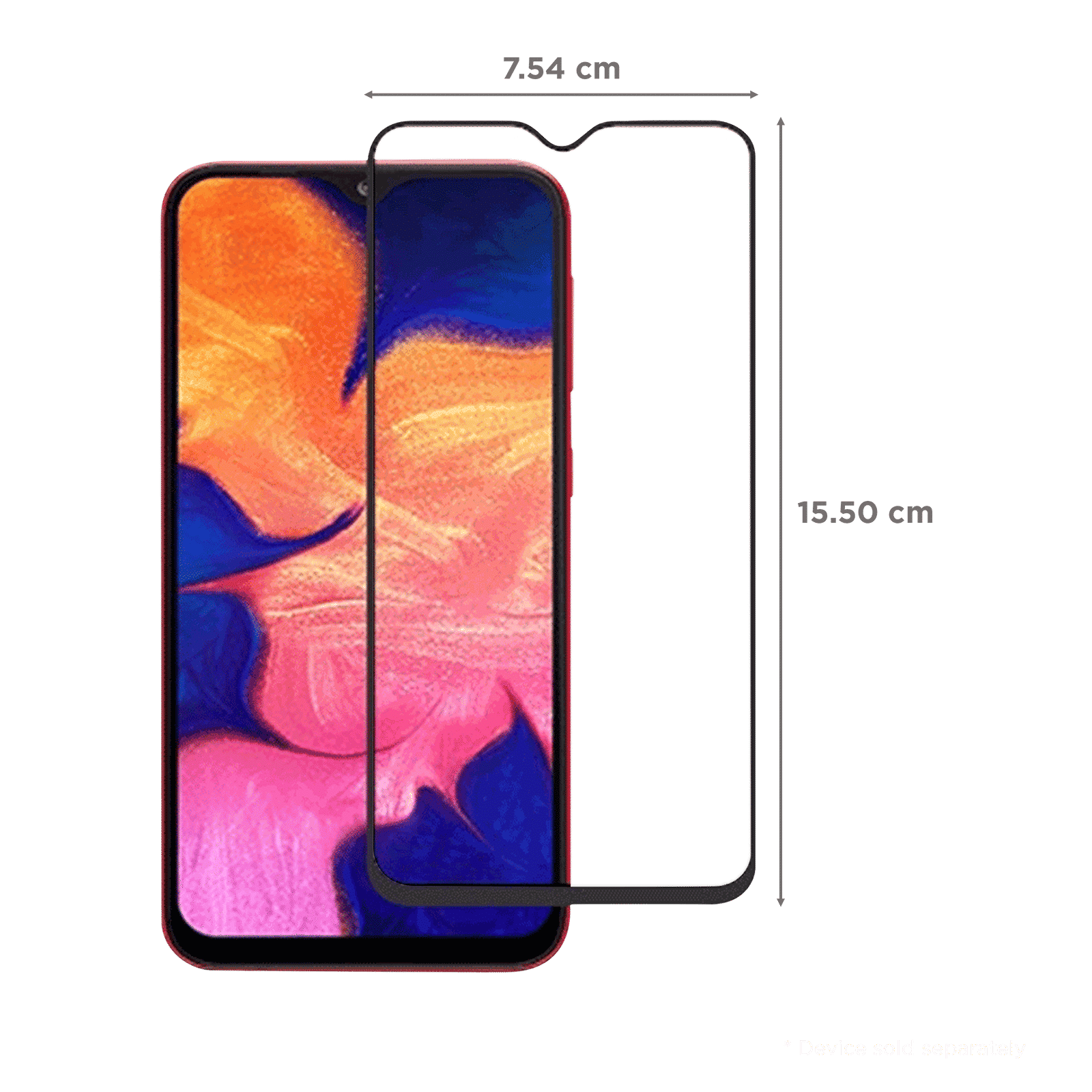 stuffcool MGGP25DSGA10 2.5D Tempered Glass for Samsung Galaxy A10 (Scratch Resistant)_2