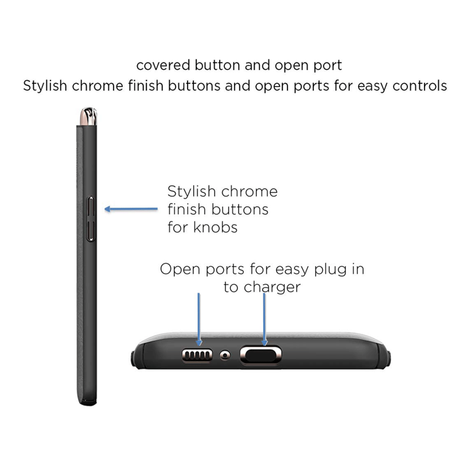 stuffcool Rego PU Leather Back Cover for SAMSUNG Galaxy A80 (Wireless Charging Compatible, Black)_5