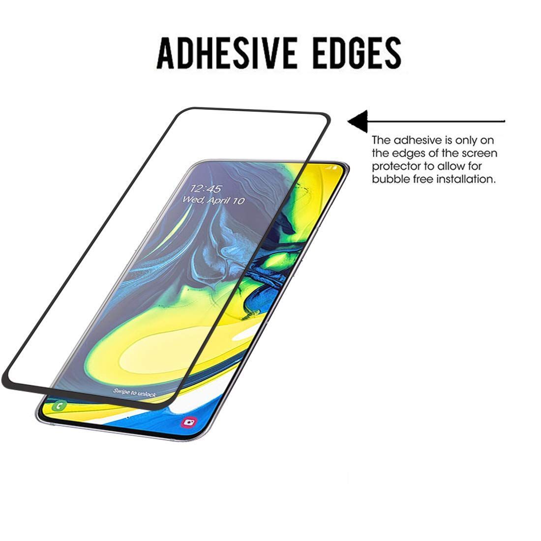 stuffcool Screen Protector for SAMSUNG Galaxy A80 (Scratch Resistant)_5