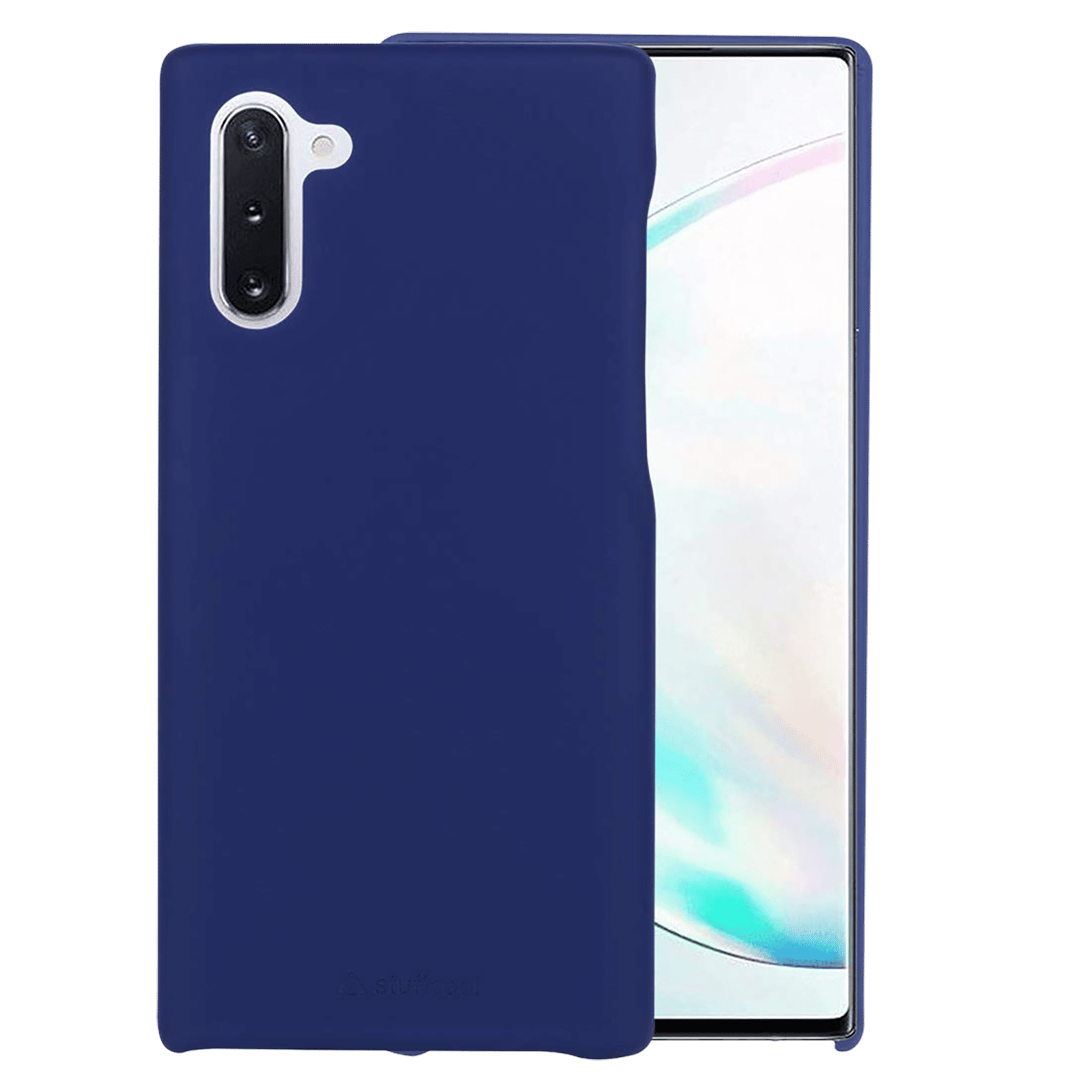stuffcool Uni Faux Leather Back Cover for SAMSUNG Galaxy Note 10 (Scratch Resistant, Blue)_1