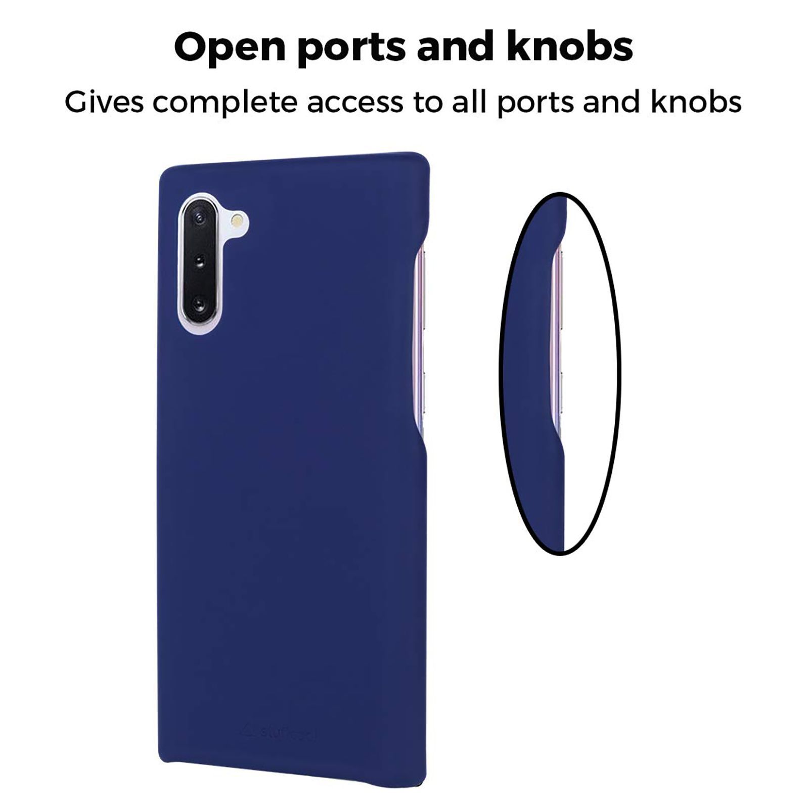 stuffcool Uni Faux Leather Back Cover for SAMSUNG Galaxy Note 10 (Scratch Resistant, Blue)_8