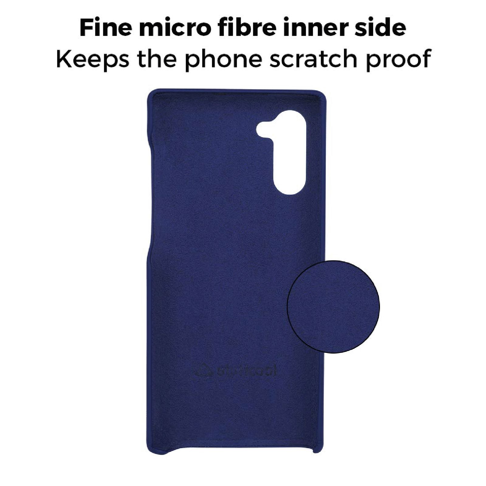 stuffcool Uni Faux Leather Back Cover for SAMSUNG Galaxy Note 10 (Scratch Resistant, Blue)_9