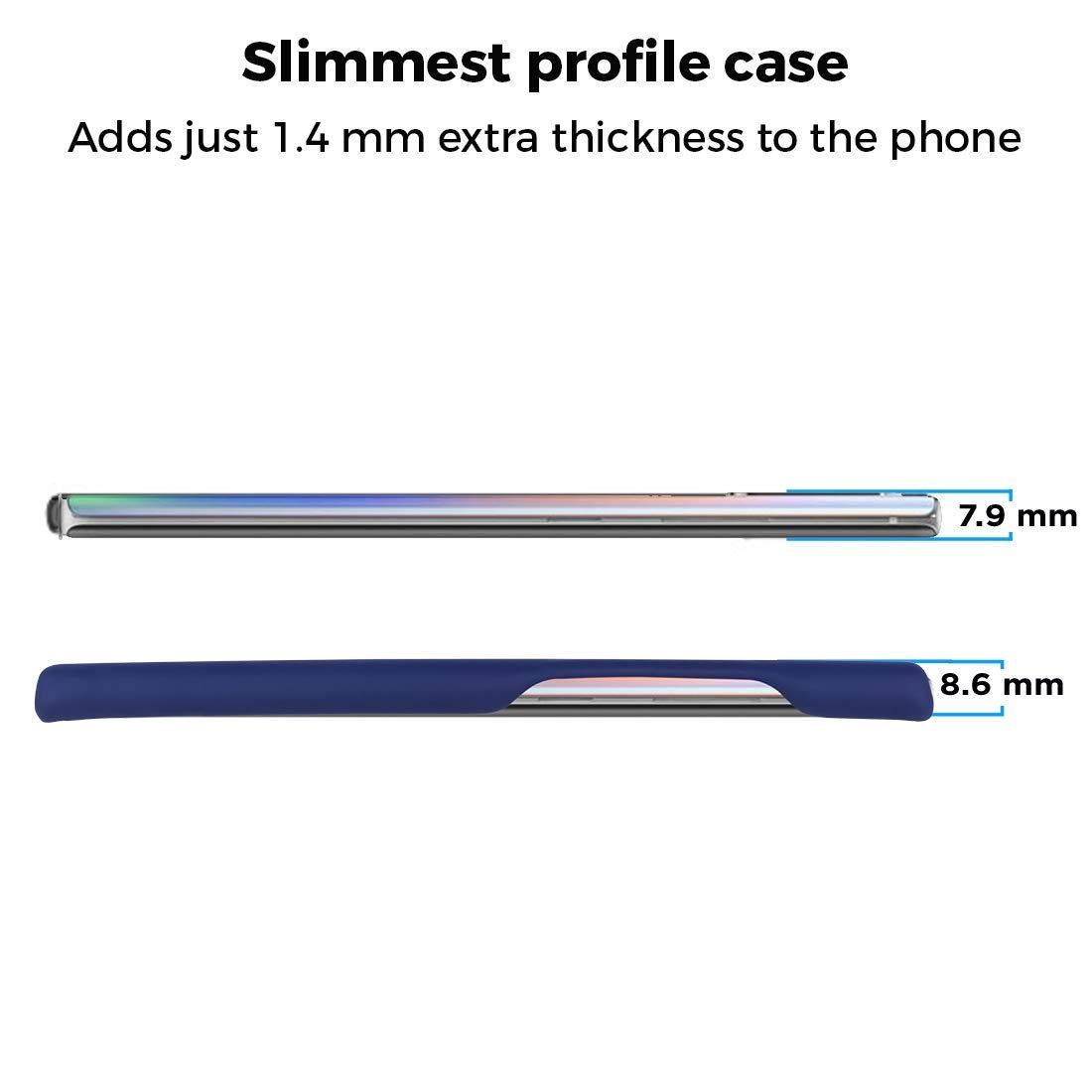 stuffcool Uni Faux Leather Back Cover for SAMSUNG Galaxy Note 10 (Scratch Resistant, Blue)_6