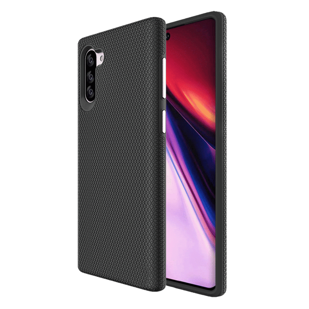 stuffcool Spike Hard Polycarbonate Back Cover for Samsung Galaxy Note 10 (Camera Protection, Black)_4