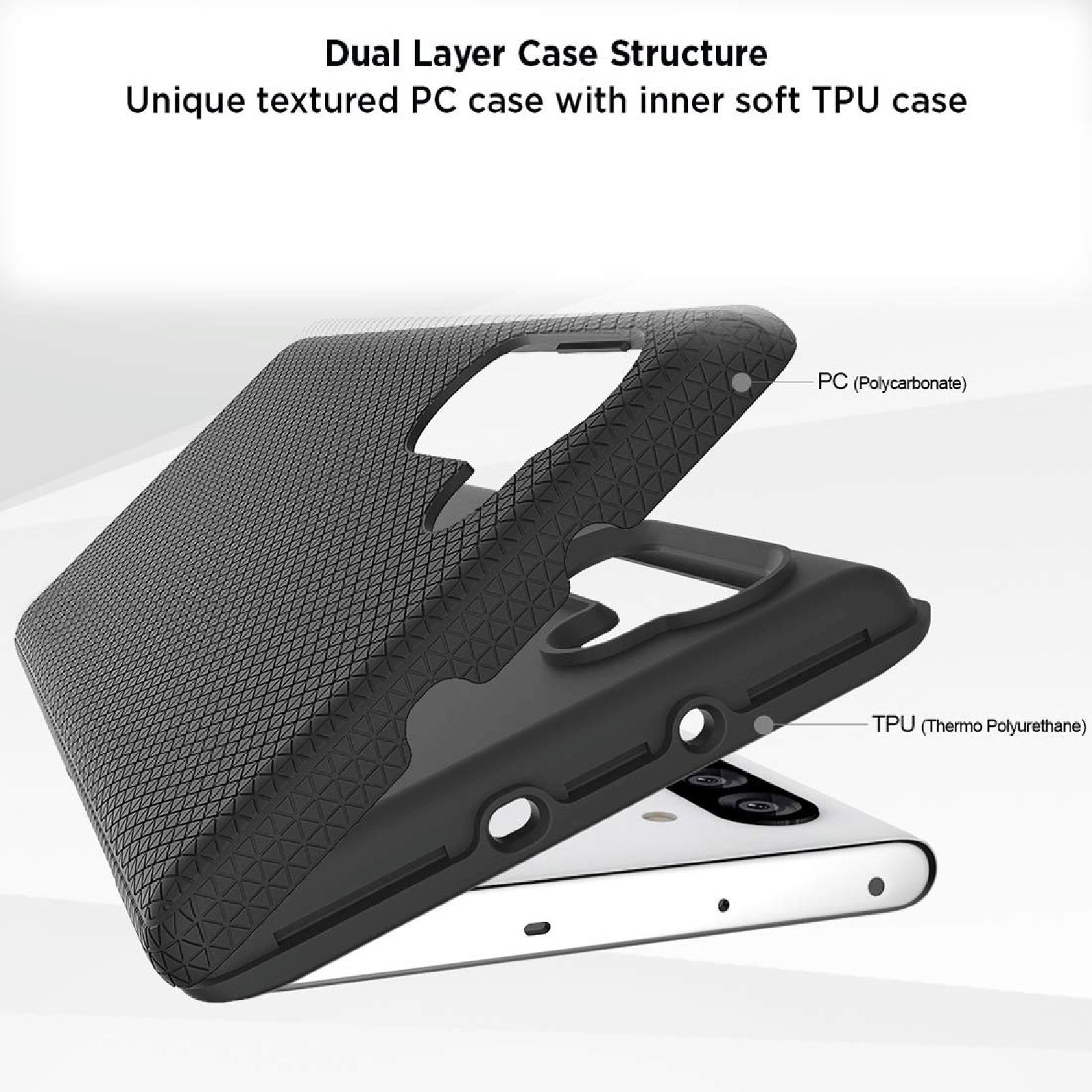 stuffcool Spike Hard Polycarbonate Back Cover for Samsung Galaxy Note 10 (Camera Protection, Black)_6