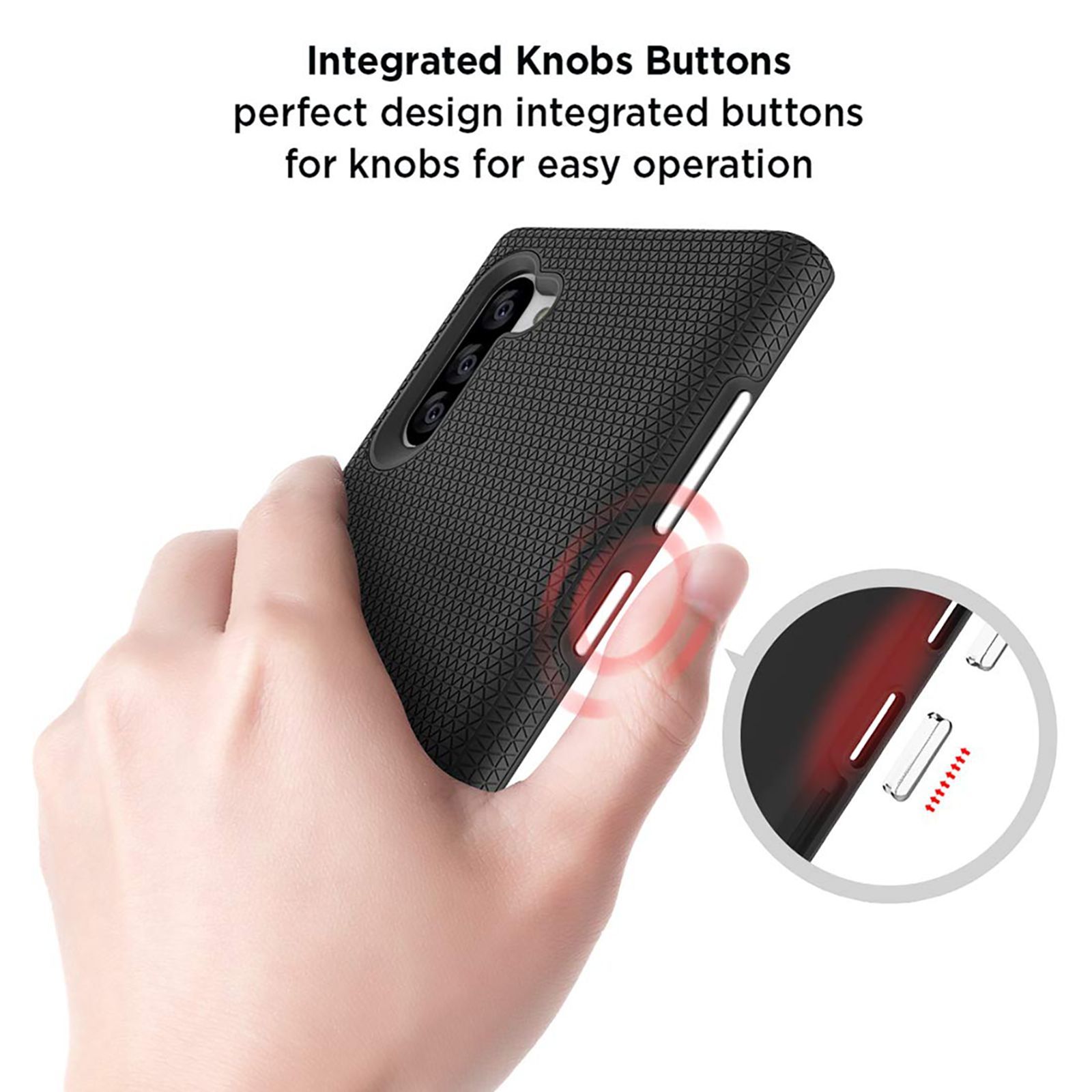 stuffcool Spike Hard Polycarbonate Back Cover for Samsung Galaxy Note 10 (Camera Protection, Black)_7