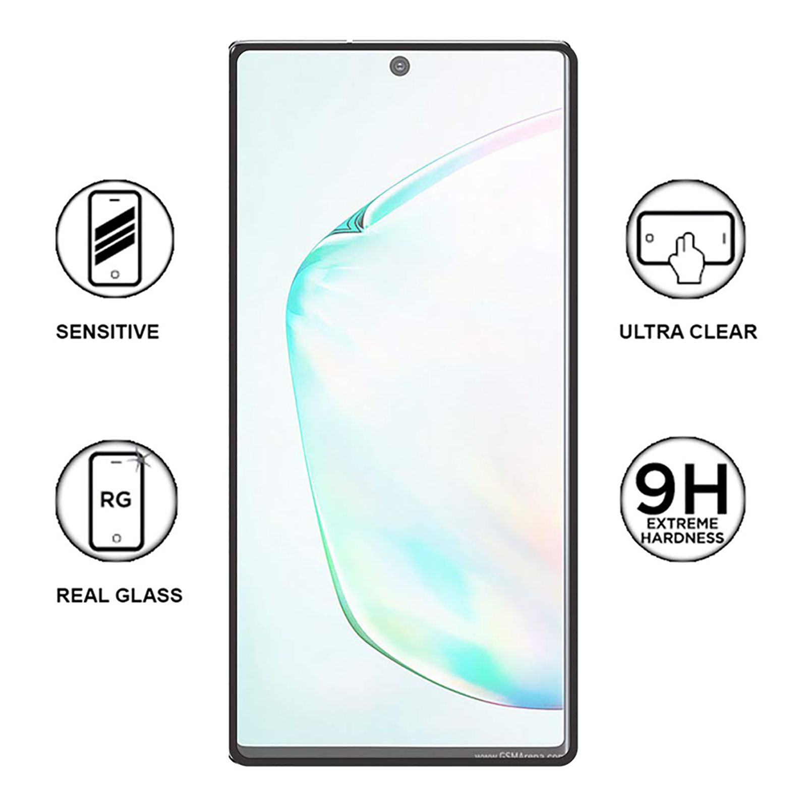 stuffcool Mighty Tempered Glass for SAMSUNG Galaxy Note 10 (9H Hardness)_6