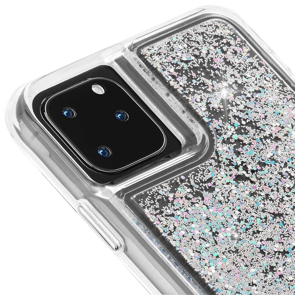 Case-Mate Waterfall Glitter Polycarbonate Back Cover for Apple iPhone 11 Pro (Wireless Charging Compatible, Iridescent Diamond)_10