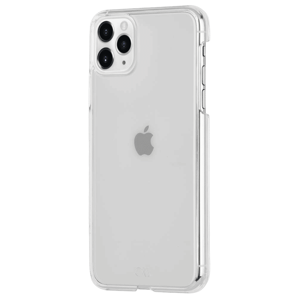 Case-Mate Barely Polycarbonate Back Cover for Apple iPhone 11 Pro Max (Anti Scratch, Transparent)_3